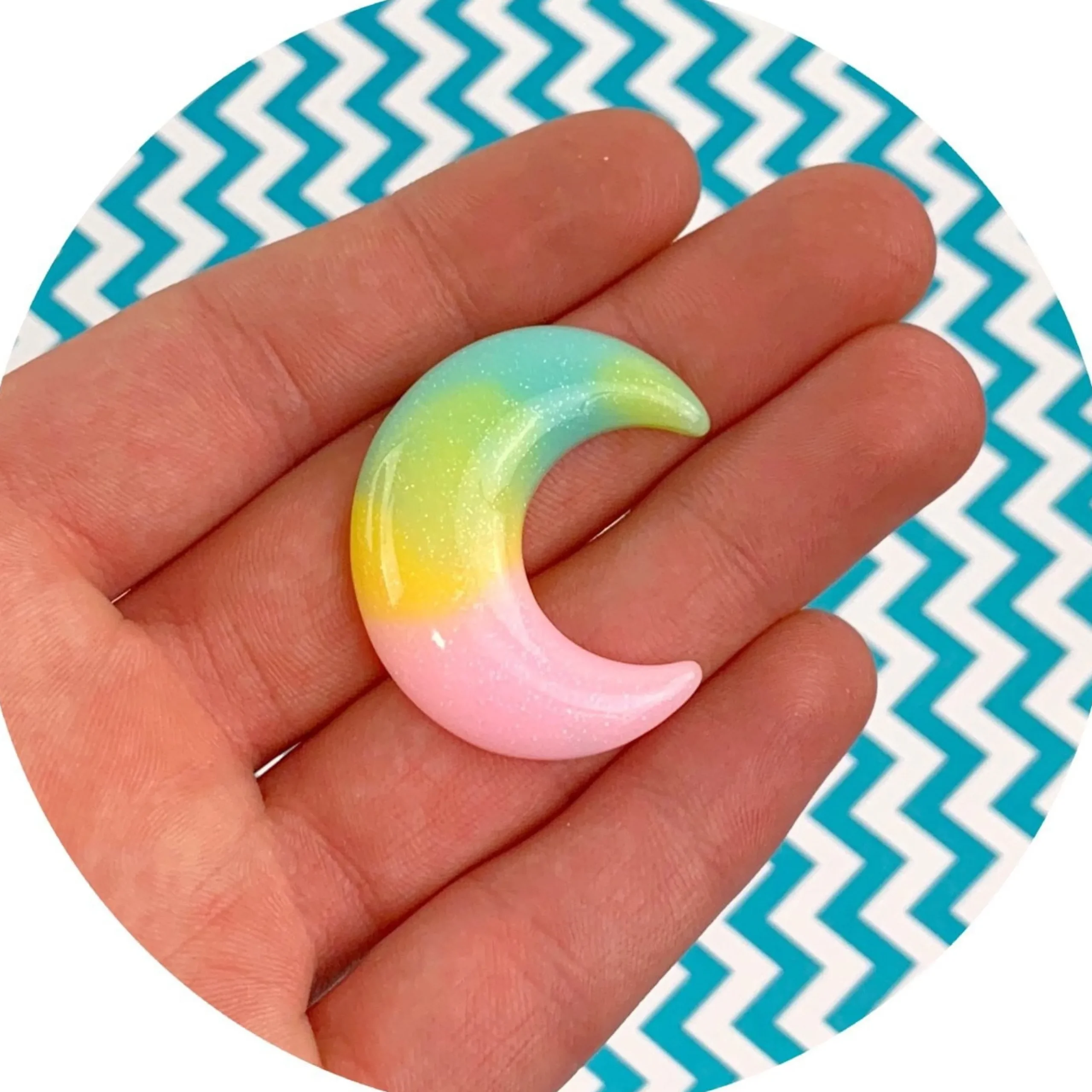 Slime Charms>Dope Slime Jumbo Moon Charms