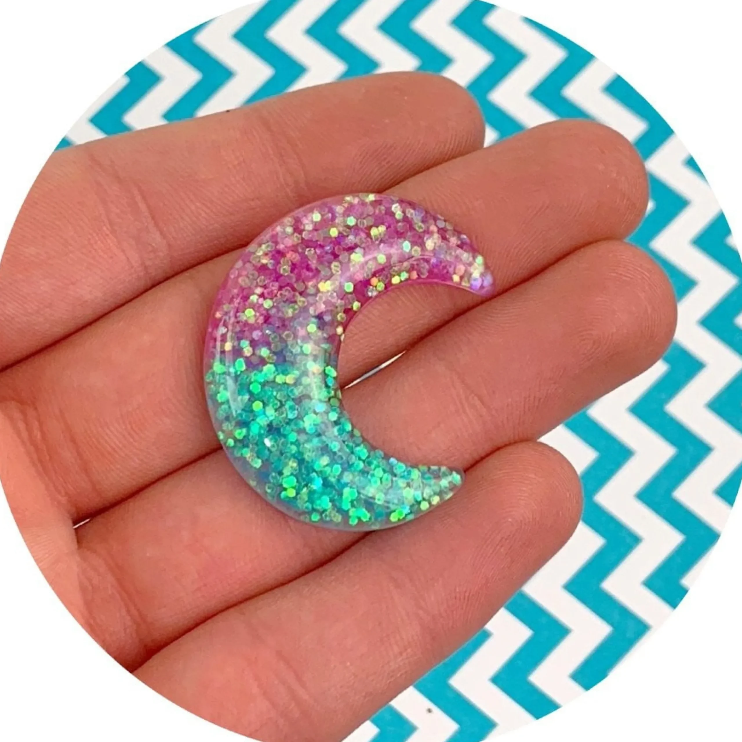 Slime Charms>Dope Slime Jumbo Moon Charms