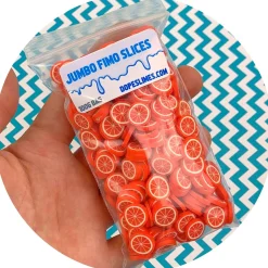 Slime Fimo Slices>Dope Slime Jumbo Orange Fruit Fimo Slices