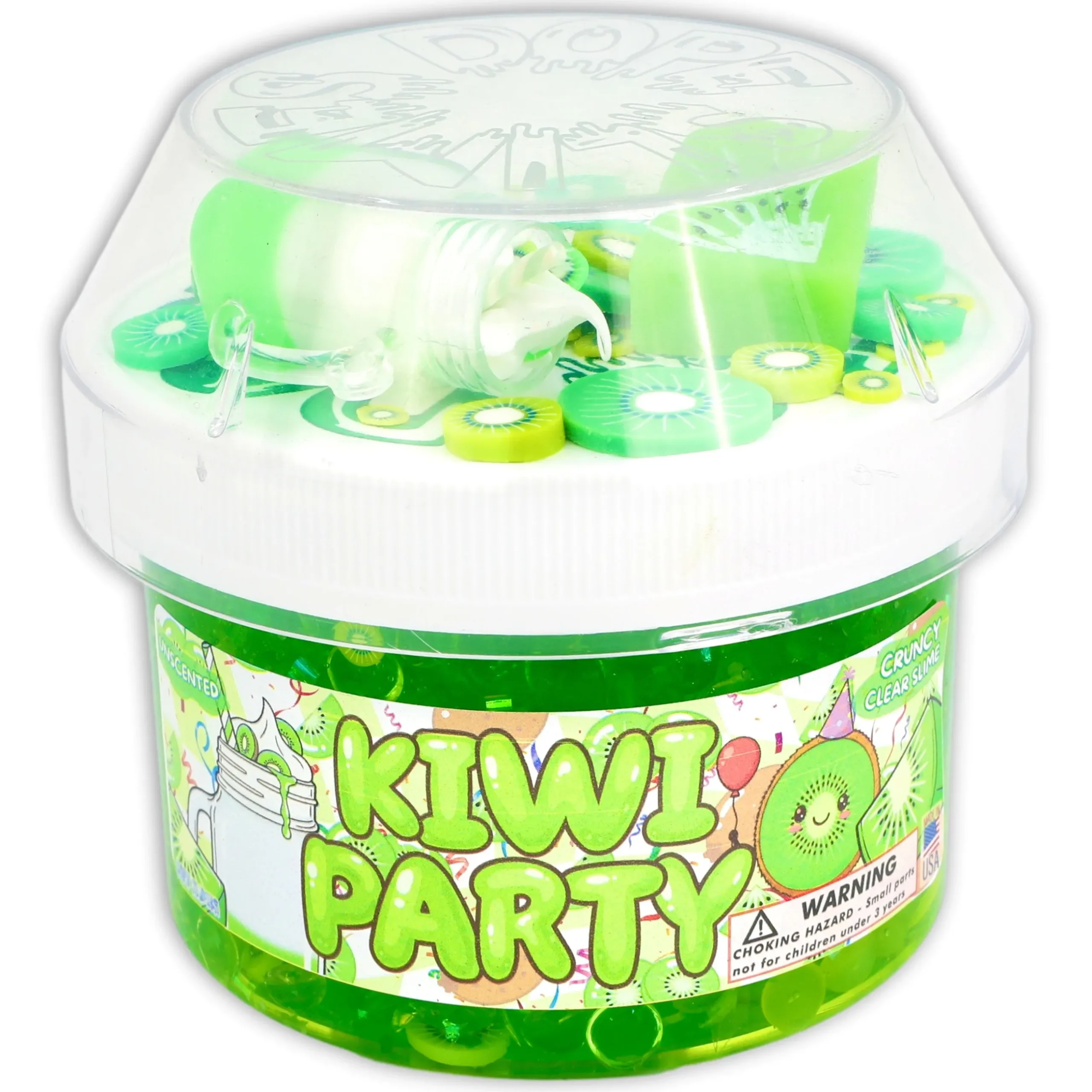 Clear Base Slime|Restock>Dope Slime Kiwi Party