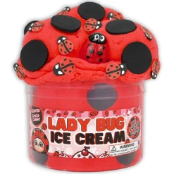 Ice-Cream Slimes|Unique Textured Slime>Dope Slime Ladybug Ice Cream