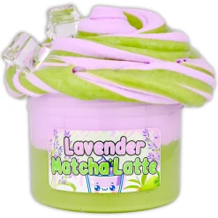 Butter Slime|Clear Base Slime>Dope Slime Lavender Matcha Latte