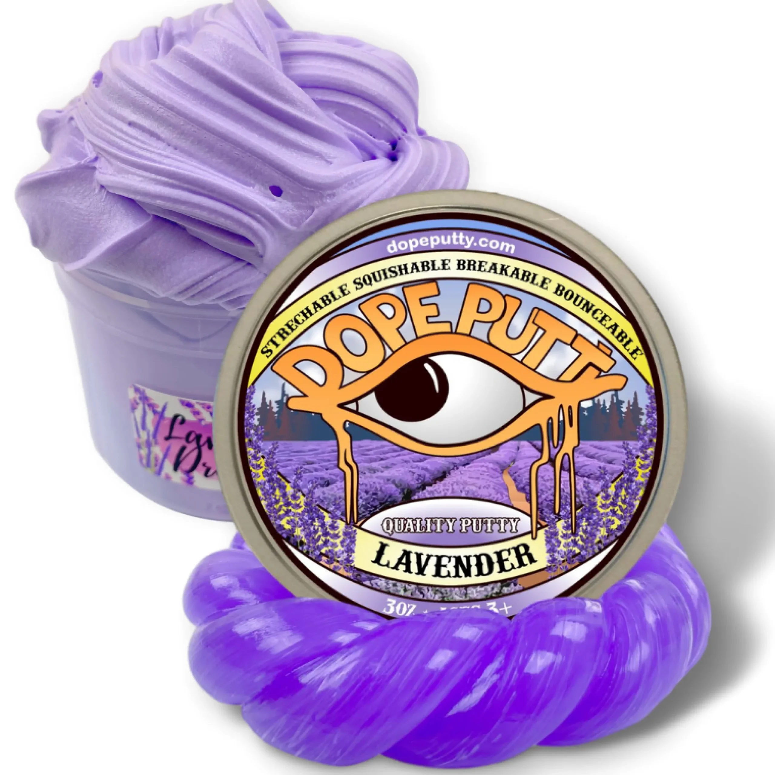 Butter Slime>Dope Slime Lavender Slime & Putty Duo Pack