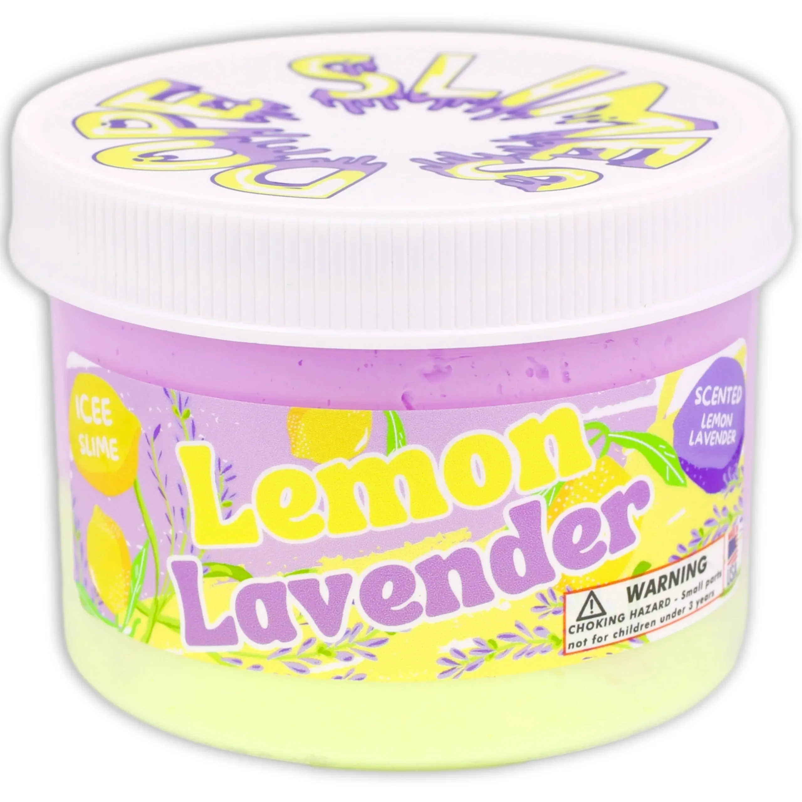 Butter Slime|Unique Textured Slime>Dope Slime Lemon Lavender