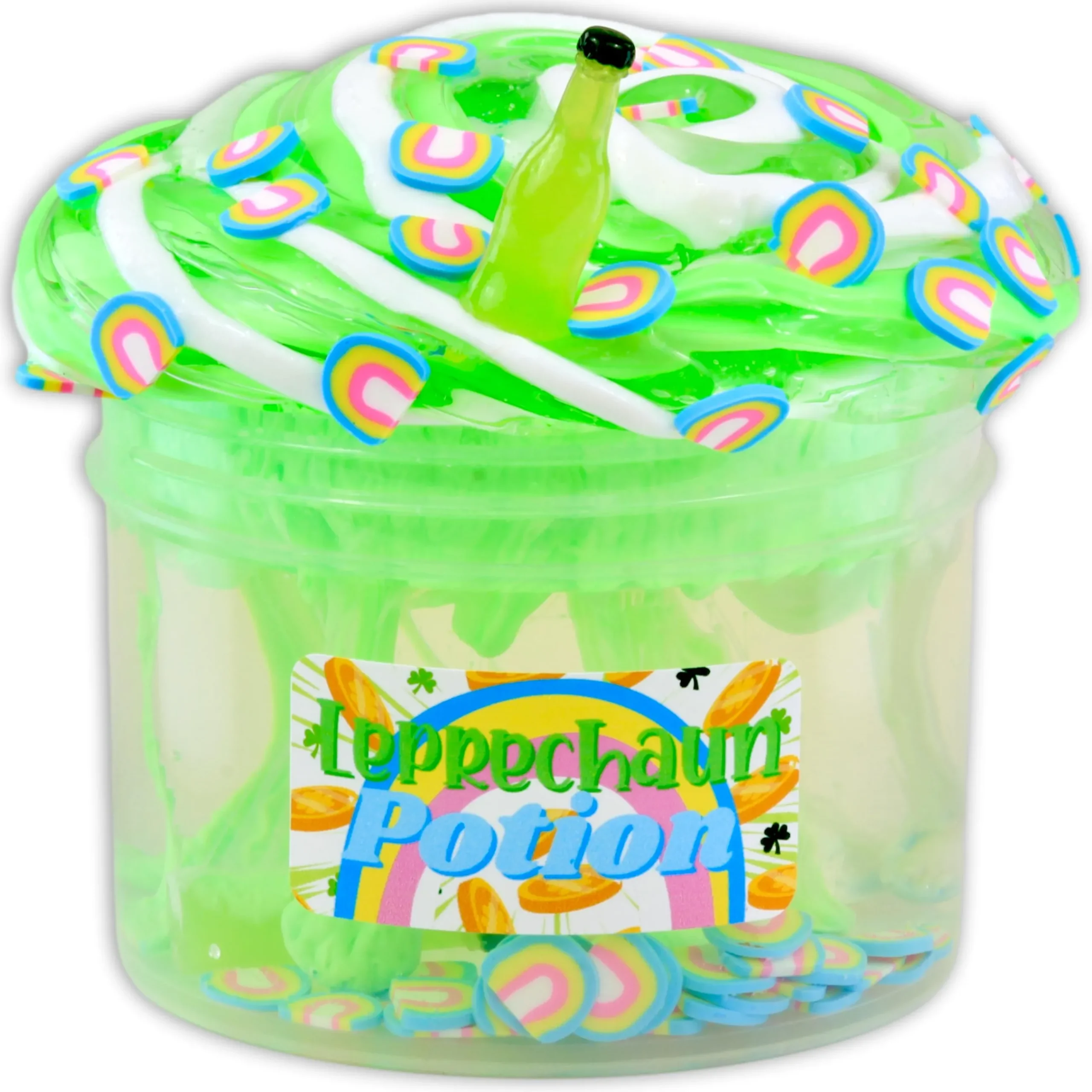 Clear Base Slime>Dope Slime Leprechaun Potion