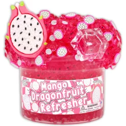 Clear Base Slime|Beaded Slime>Dope Slime Mango Dragonfruit Refresher