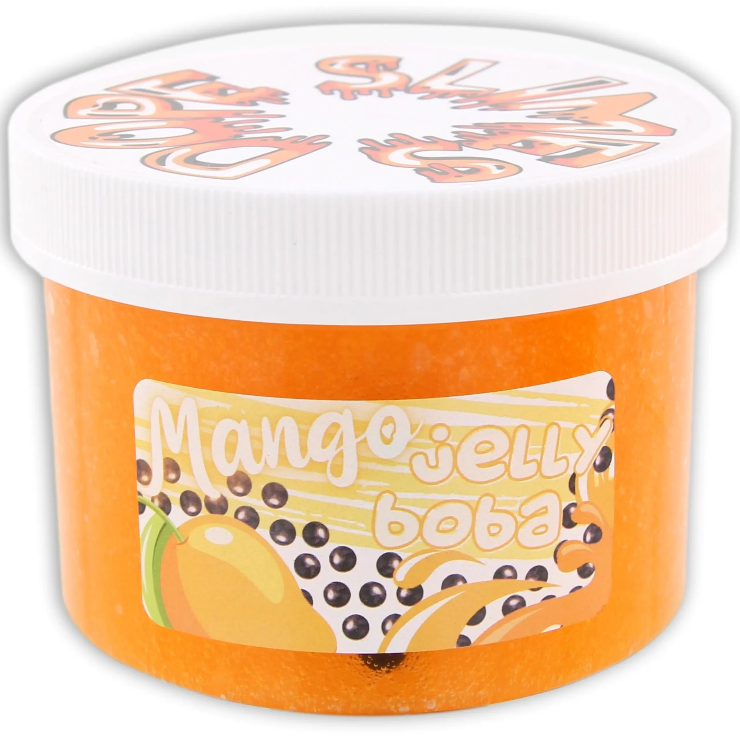 Clear Base Slime|Unique Textured Slime>Dope Slime Mango Jelly Boba