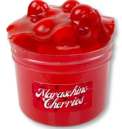 Clear Base Slime>Dope Slime Maraschino Cherry