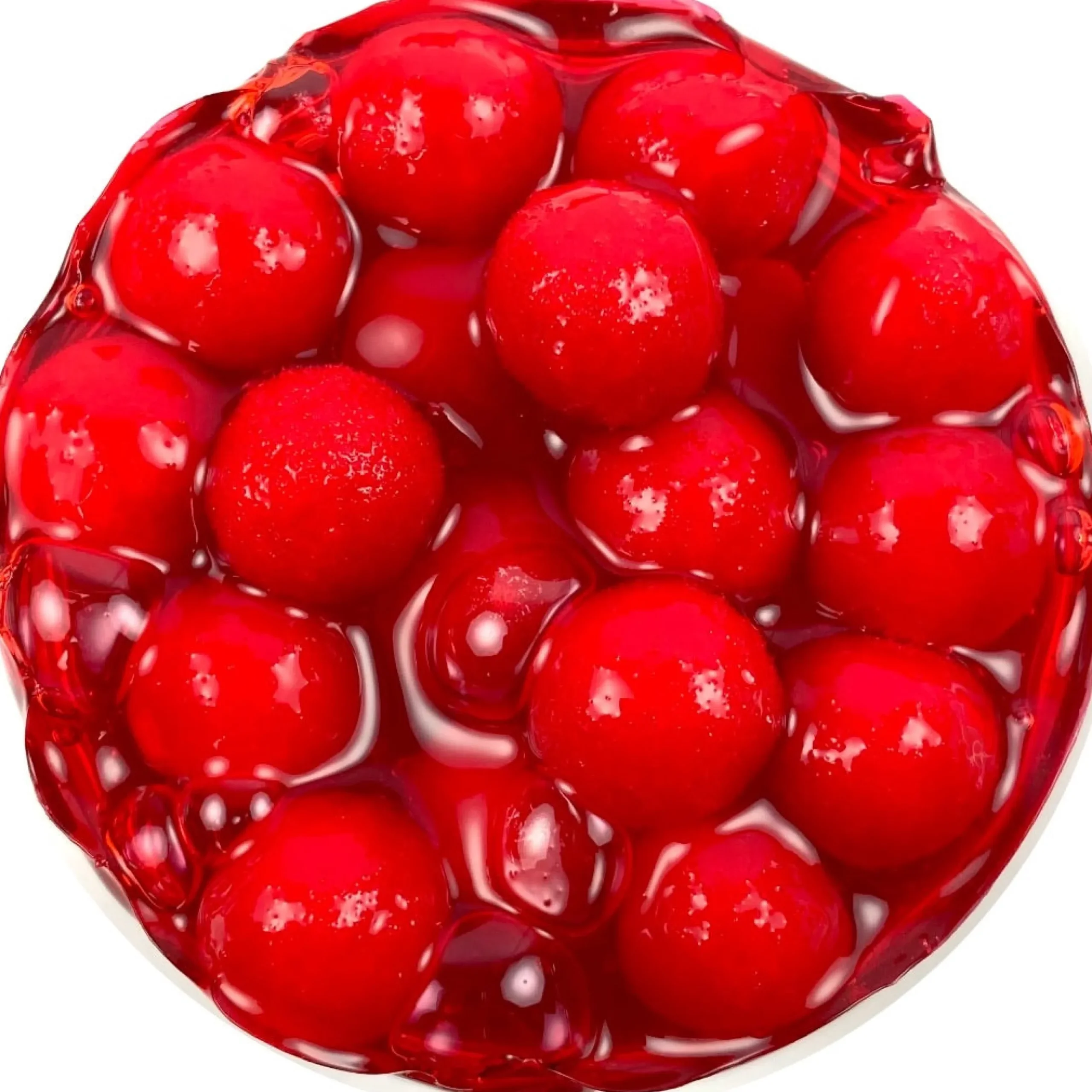 Clear Base Slime>Dope Slime Maraschino Cherry