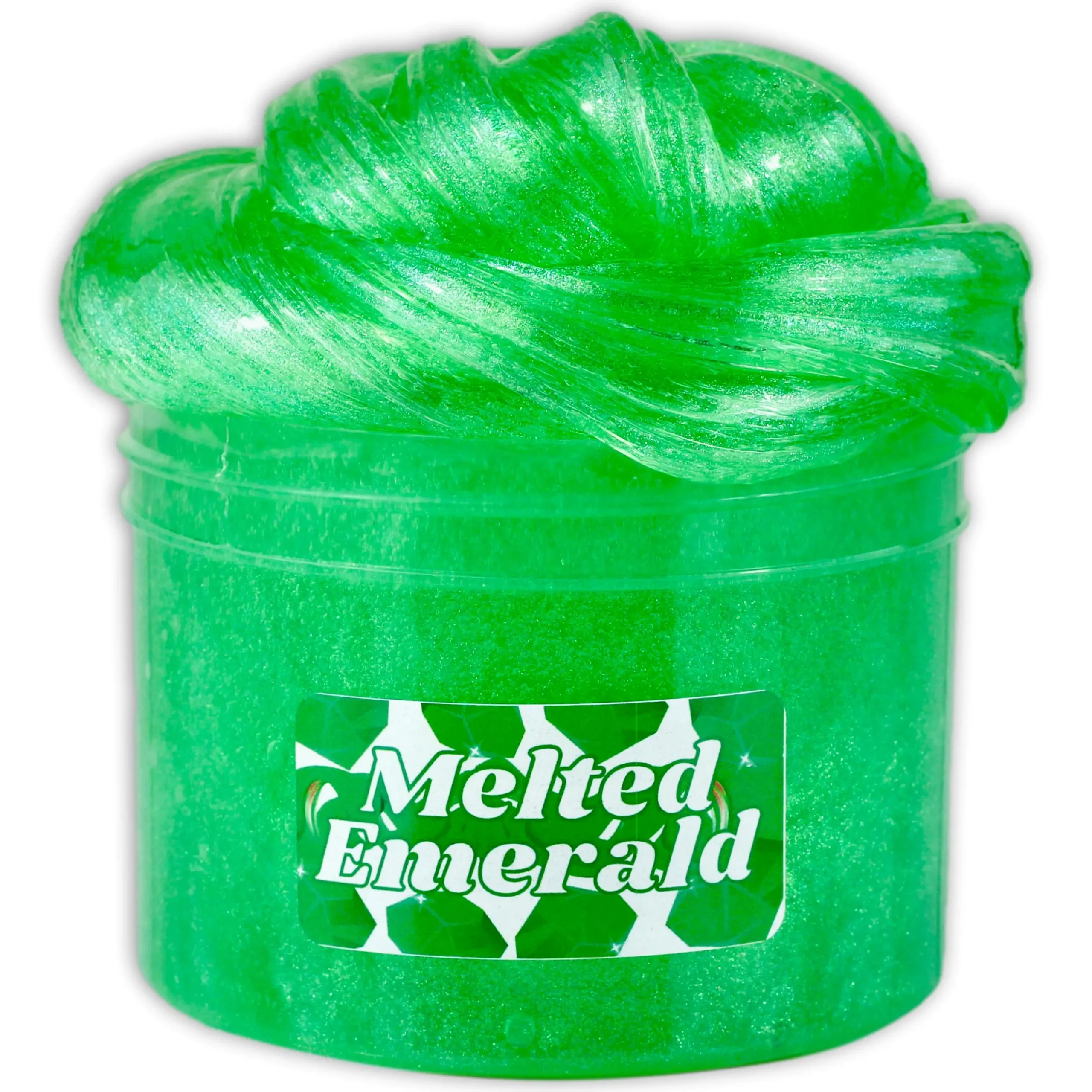 Clear Base Slime>Dope Slime Melted Emerald