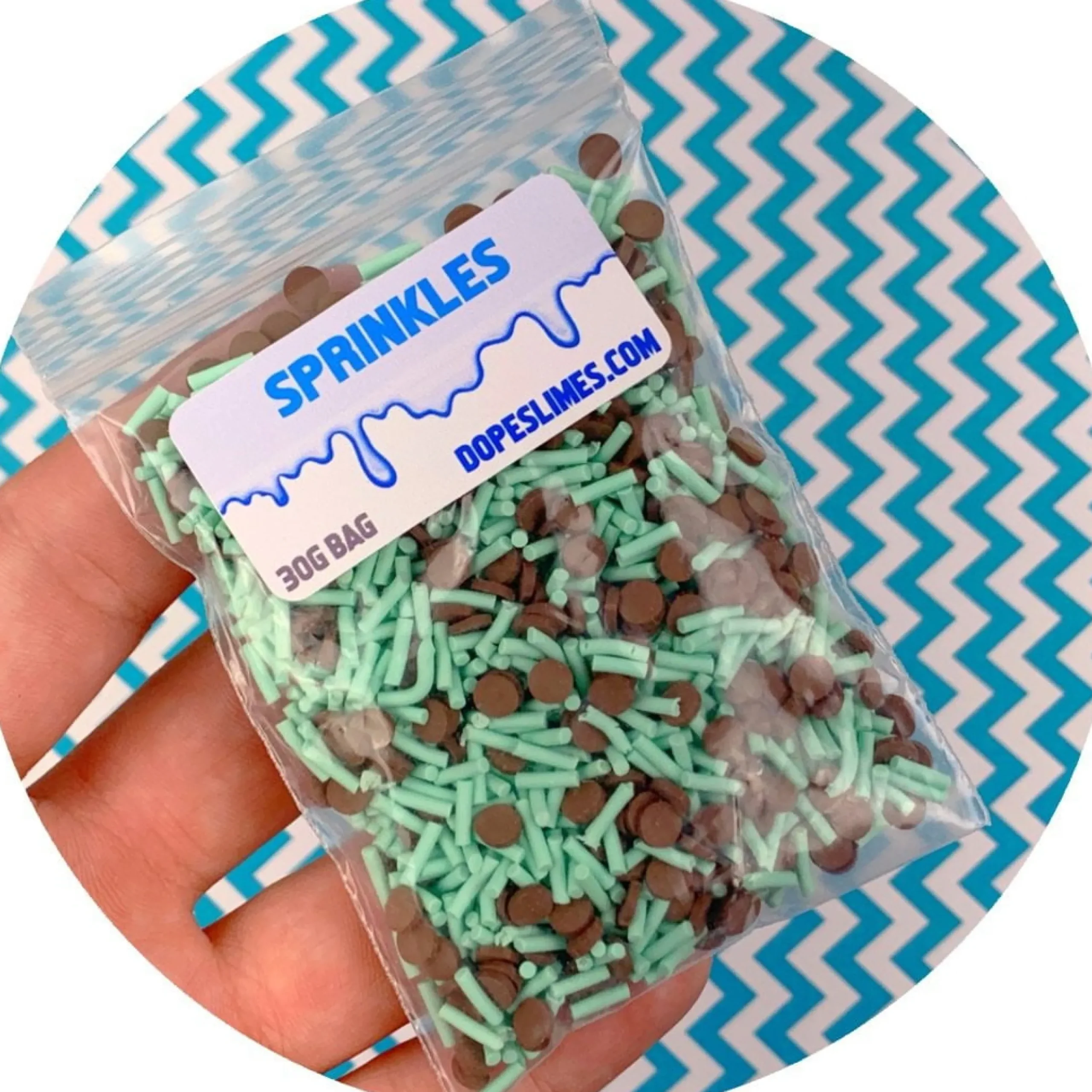 Slime Sprinkles>Dope Slime Mint Chip Sprinkle Mix