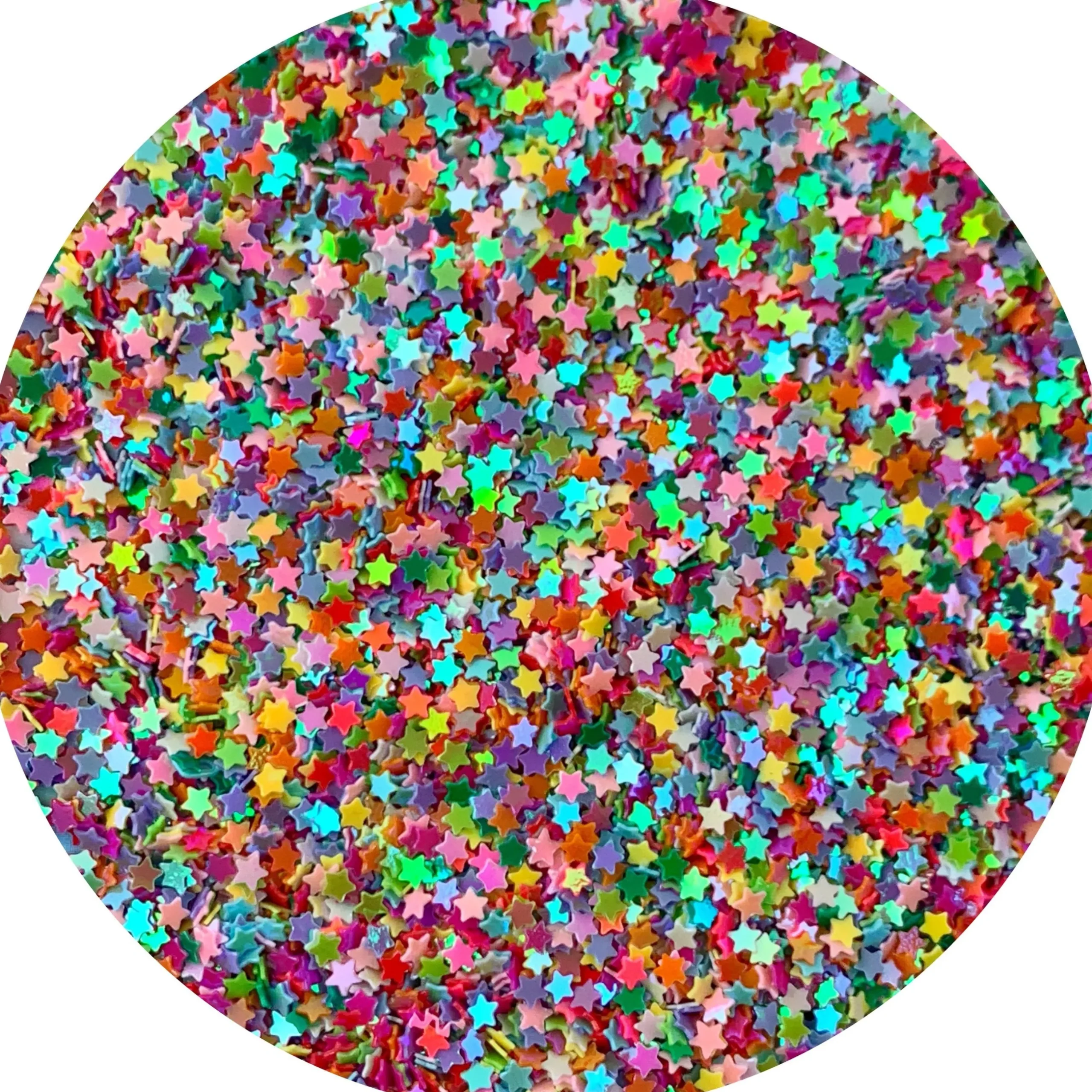 Slime Sprinkles|Slime Glitter>Dope Slime Multi Colored Solid Stars