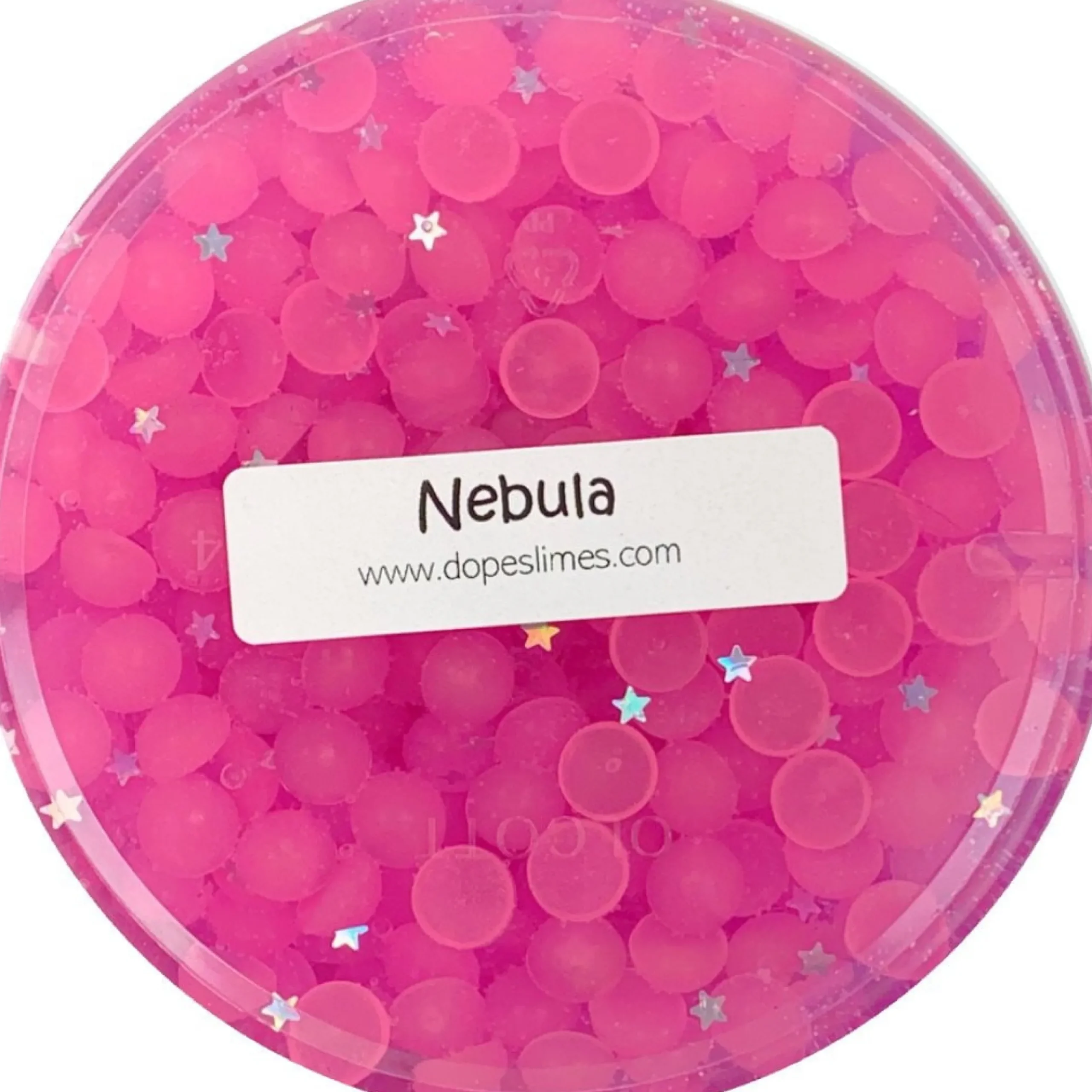 Clear Base Slime|Beaded Slime>Dope Slime Nebula - GLOW IN THE DARK!