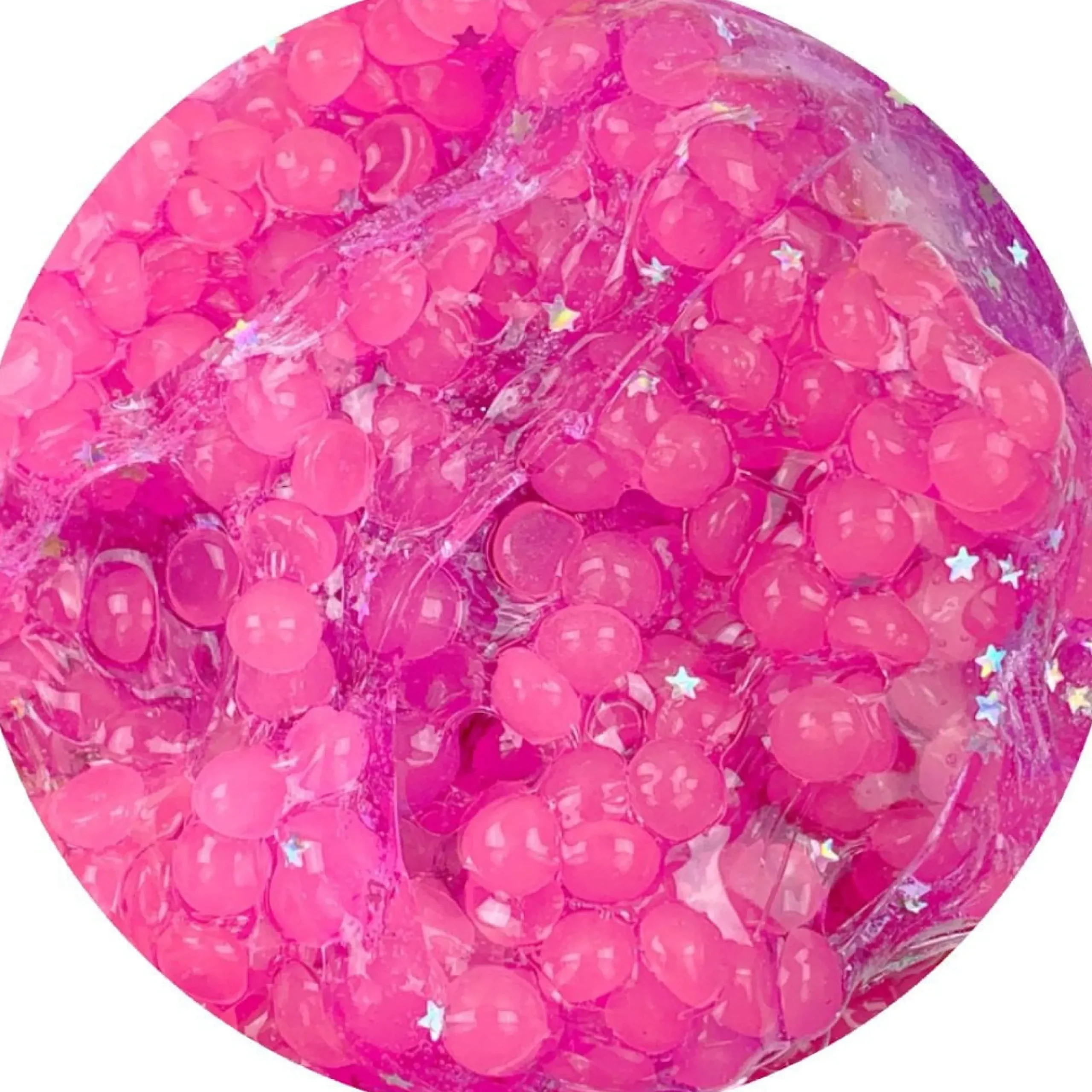 Clear Base Slime|Beaded Slime>Dope Slime Nebula - GLOW IN THE DARK!