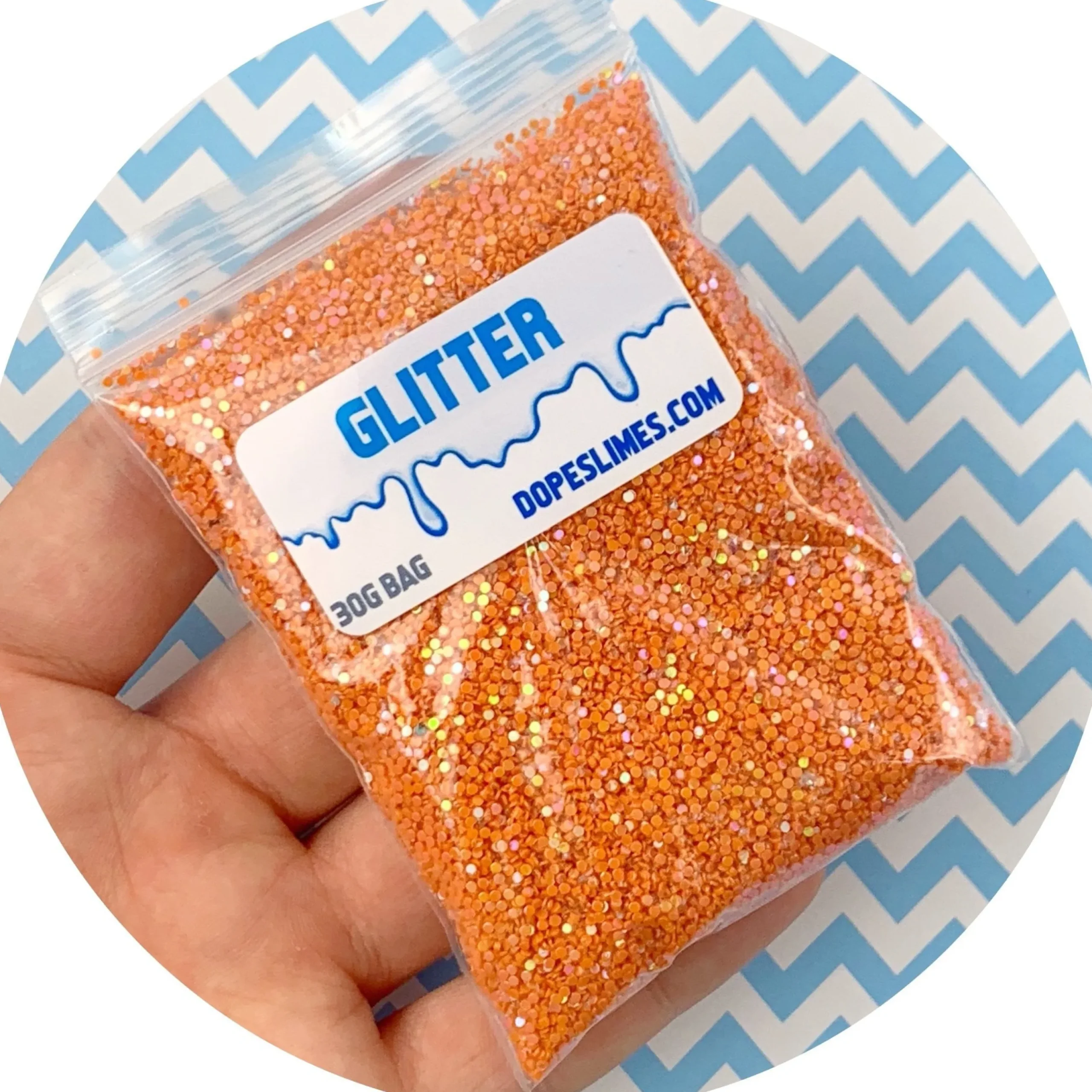 Slime Sprinkles|Slime Glitter>Dope Slime Orange Circles