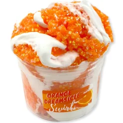 Bingsu Slime|Unique Textured Slime>Dope Slime Orange Dreamsicle Swirl
