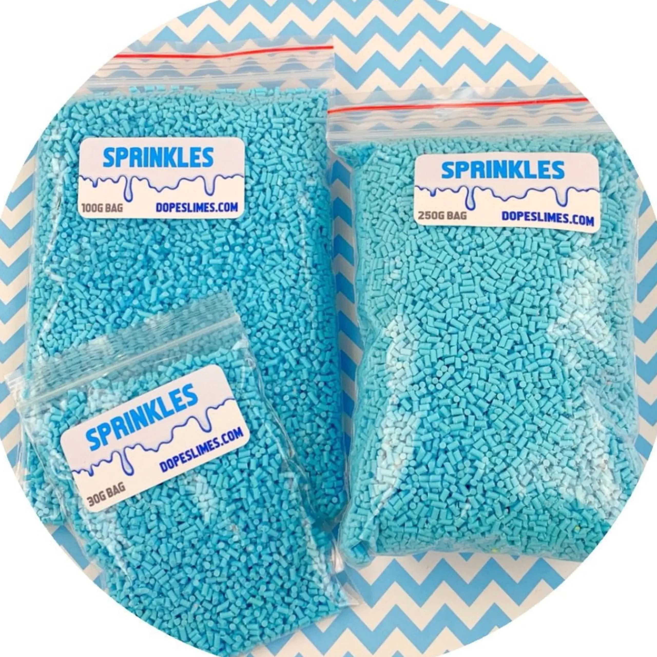 Slime Sprinkles>Dope Slime Pastel Blue Sprinkles