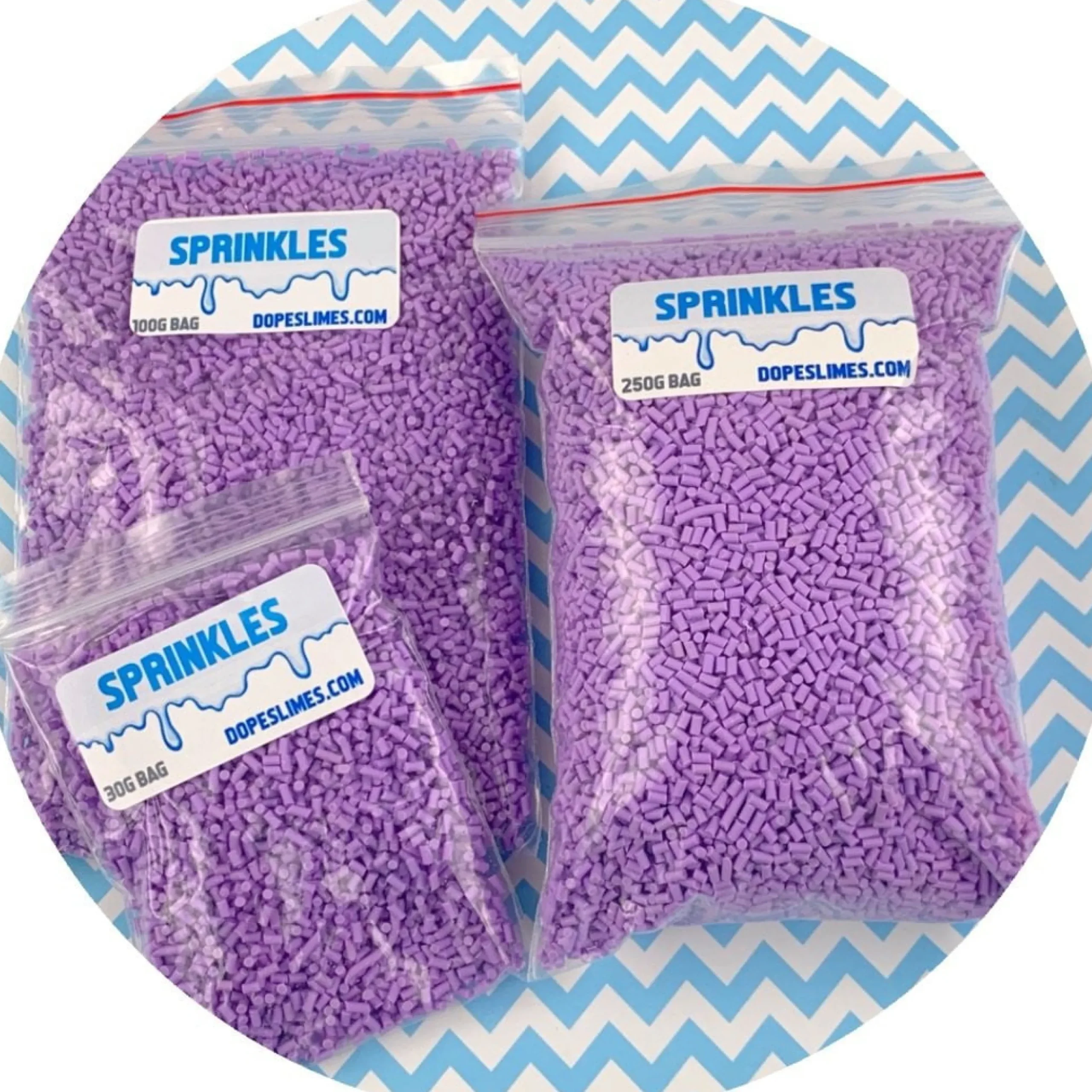Slime Sprinkles>Dope Slime Pastel Purple Sprinkles