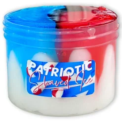 Icee Slime|Unique Textured Slime>Dope Slime Patriotic Shaved Ice