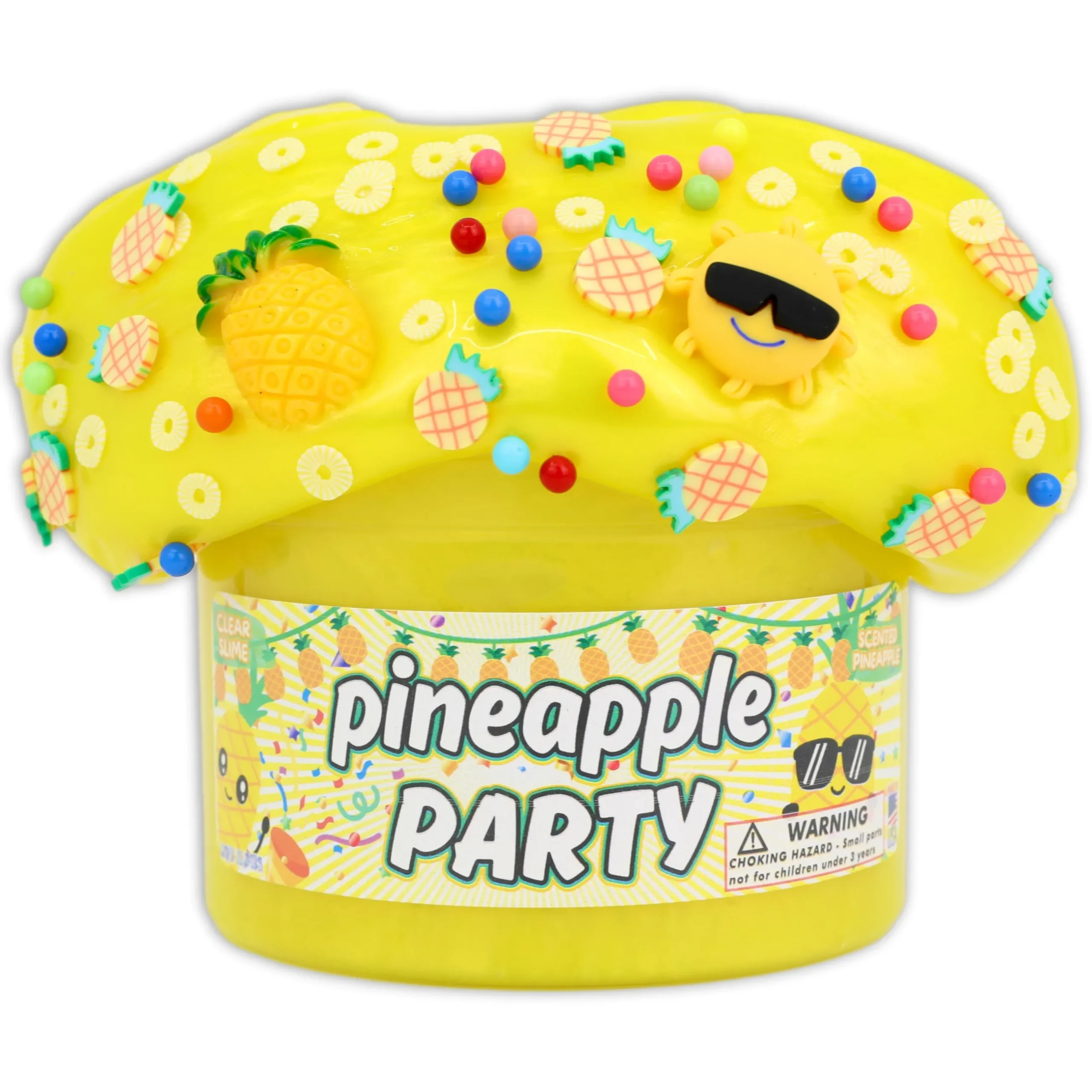 Clear Base Slime|Thick & Glossy Slime>Dope Slime Pineapple Party