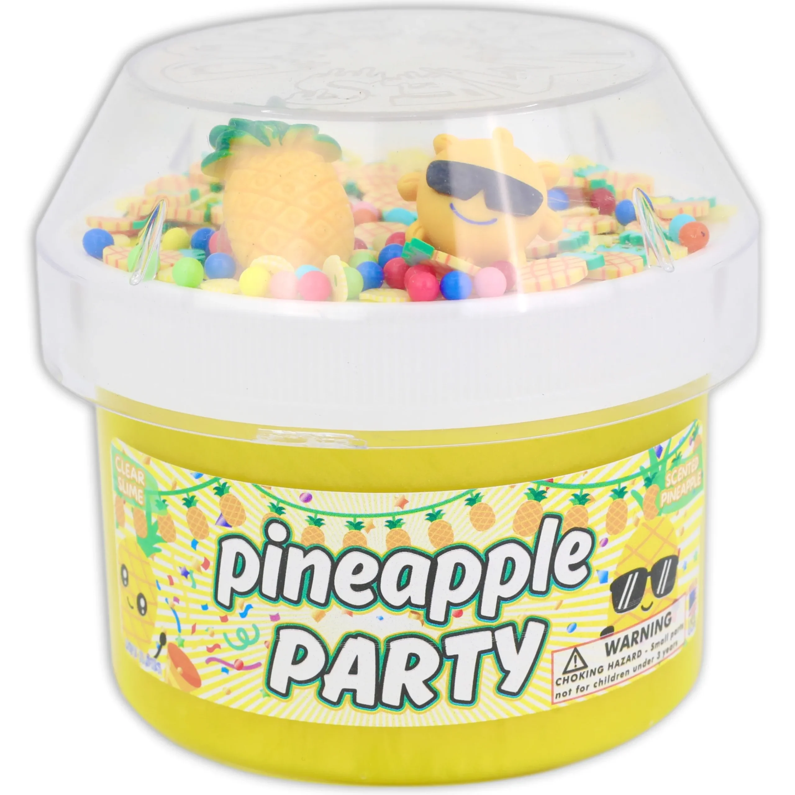 Clear Base Slime|Thick & Glossy Slime>Dope Slime Pineapple Party