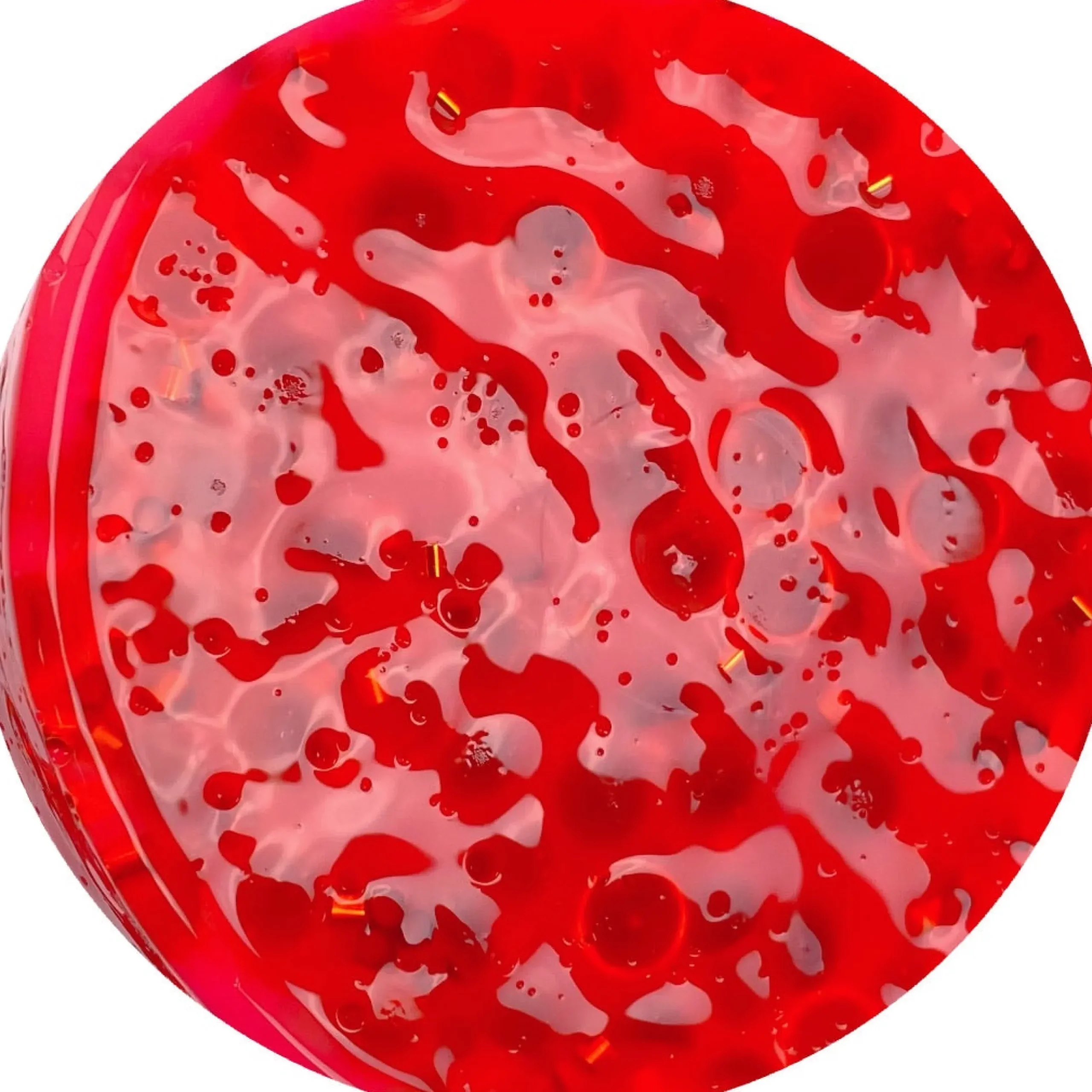 Clear Base Slime|Beaded Slime>Dope Slime Pomegranate Seed Freeze