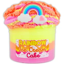Ice-Cream Slimes|Unique Textured Slime>Dope Slime Rainbow Ice-Cream Cake