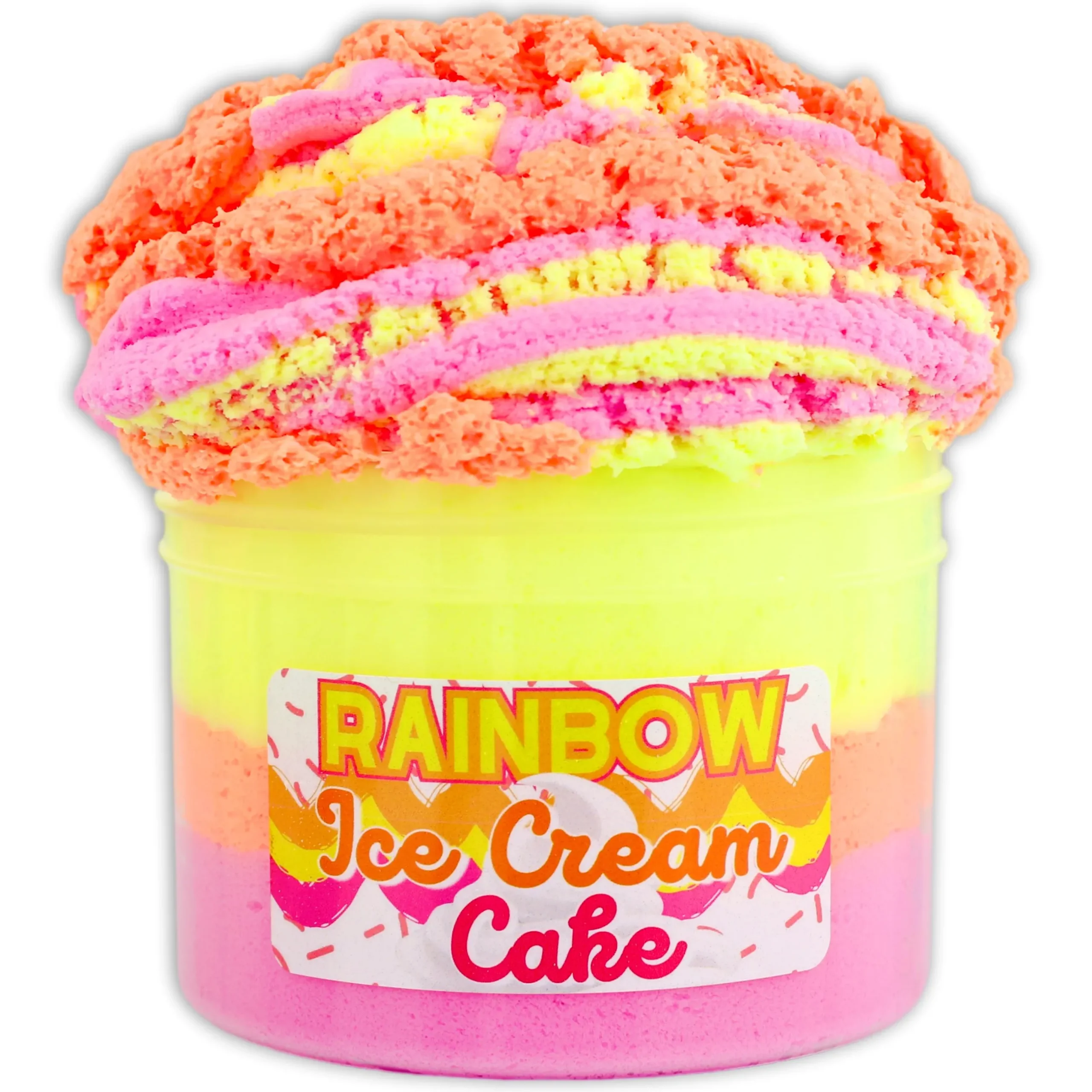 Ice-Cream Slimes|Unique Textured Slime>Dope Slime Rainbow Ice-Cream Cake