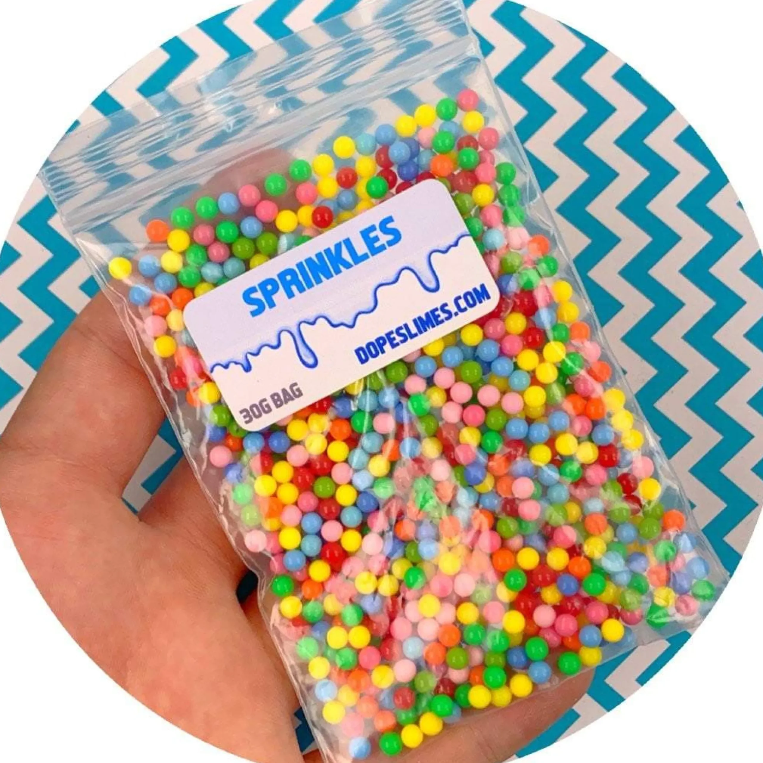 Slime Fimo Slices|Slime Sprinkles>Dope Slime Rainbow Pearl Sprinkles