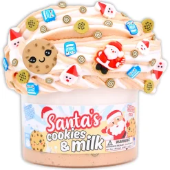 Christmas Slimes|Butter Slime>Dope Slime Santa's Cookies & Milk