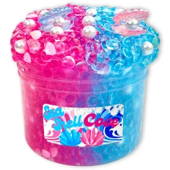 Beaded Slime|Clear Base Slime>Dope Slime Seashell Cove