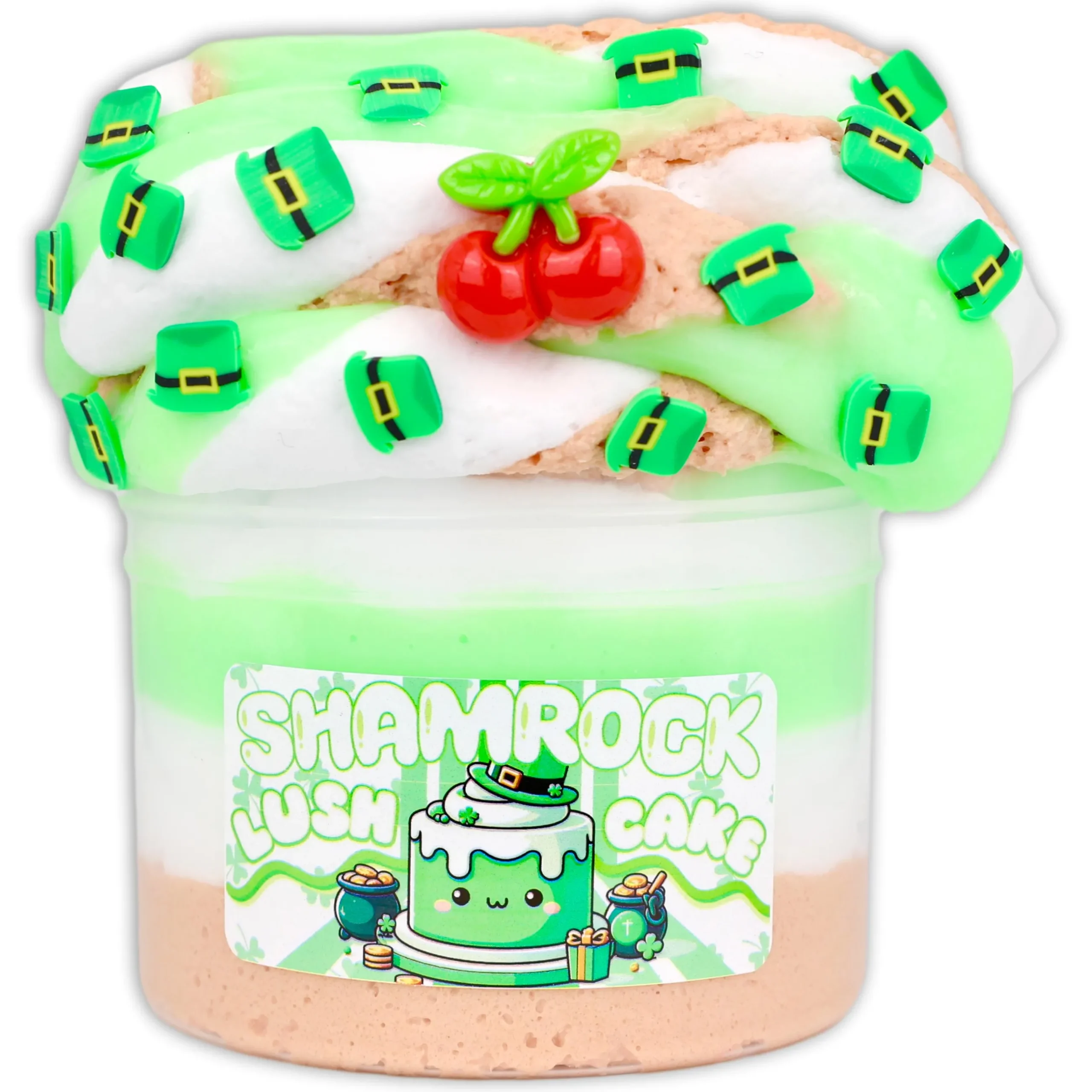Thick & Glossy Slime|Ice-Cream Slimes>Dope Slime Shamrock Lush Cake