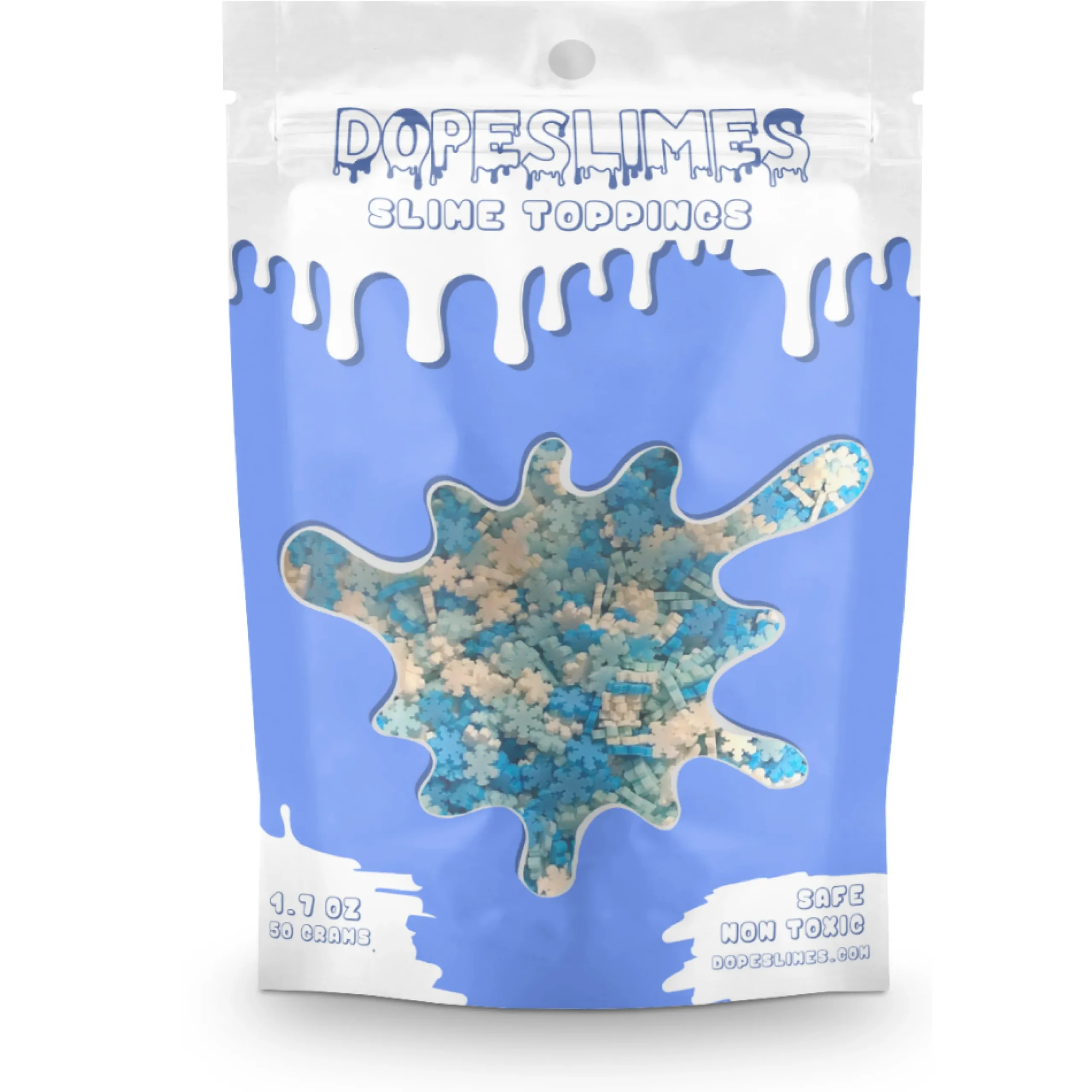 Slime Fimo Slices|Slime Sprinkles>Dope Slime Snow Flake Sprinkles