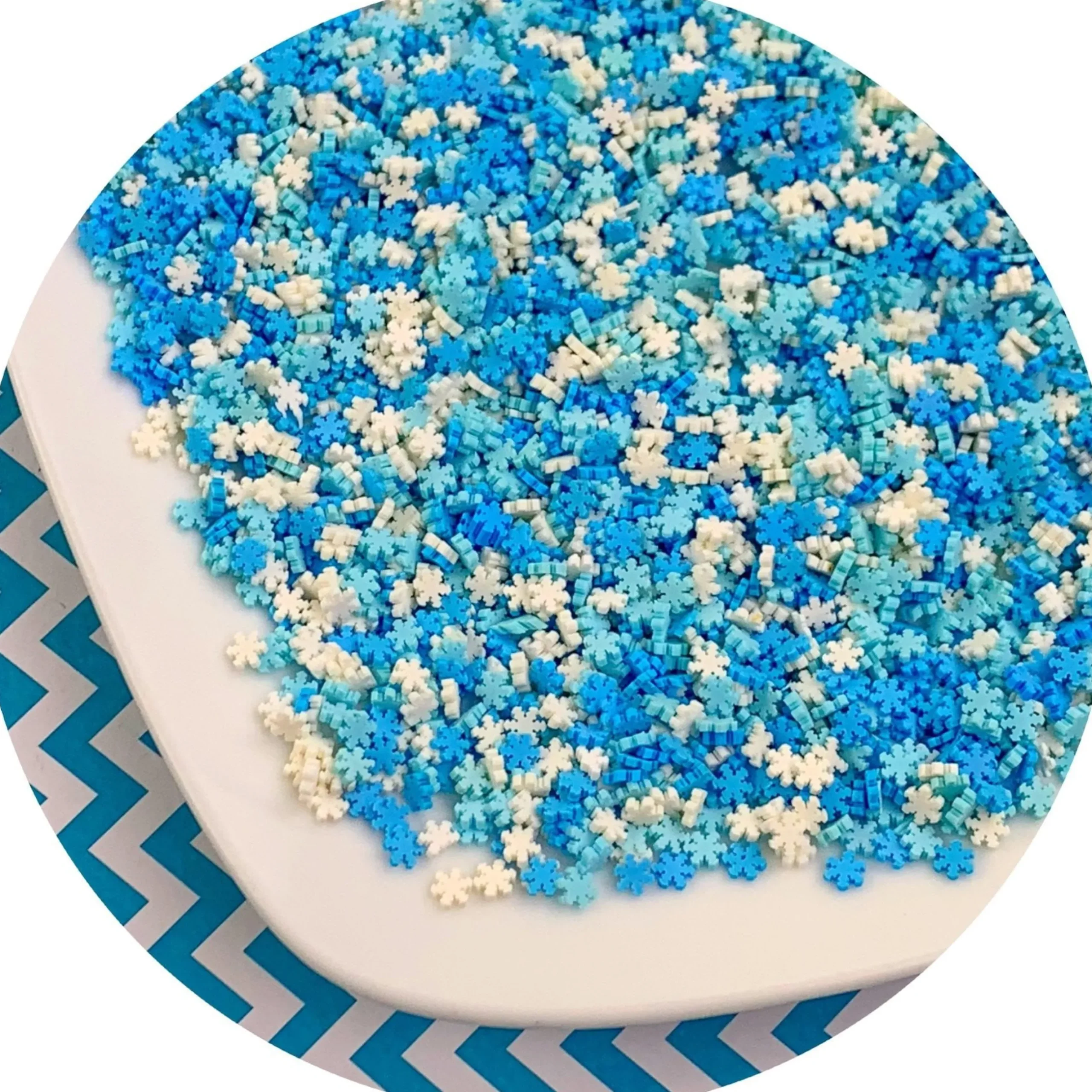 Slime Fimo Slices|Slime Sprinkles>Dope Slime Snow Flake Sprinkles
