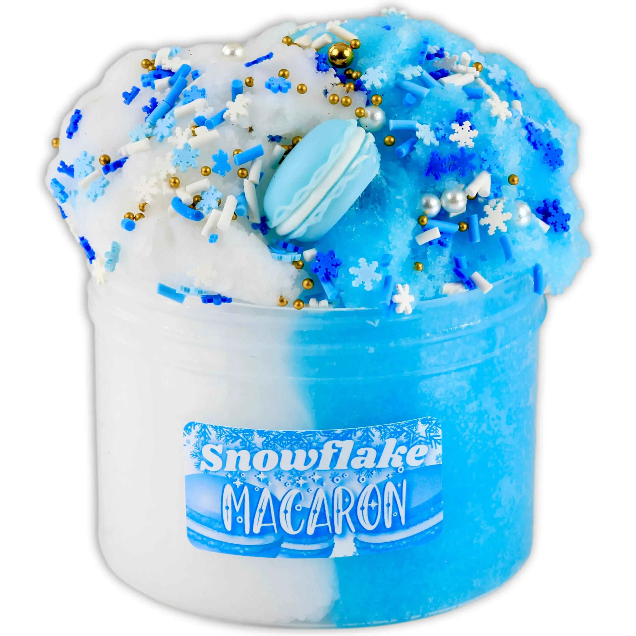 Christmas Slimes|Icee Slime>Dope Slime Snowflake Macaron