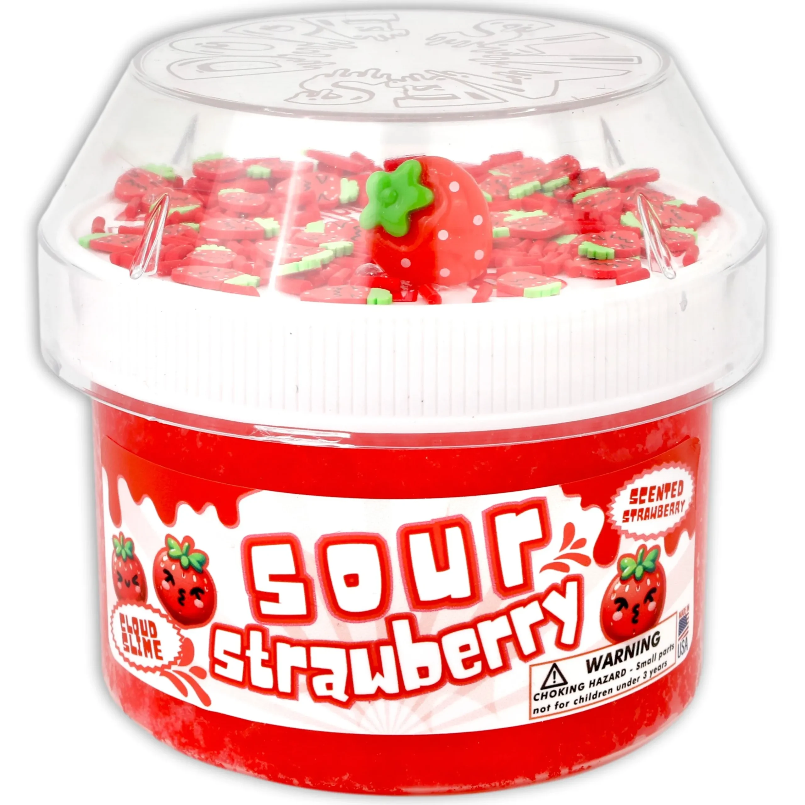 Cloud Slime>Dope Slime Sour Strawberry