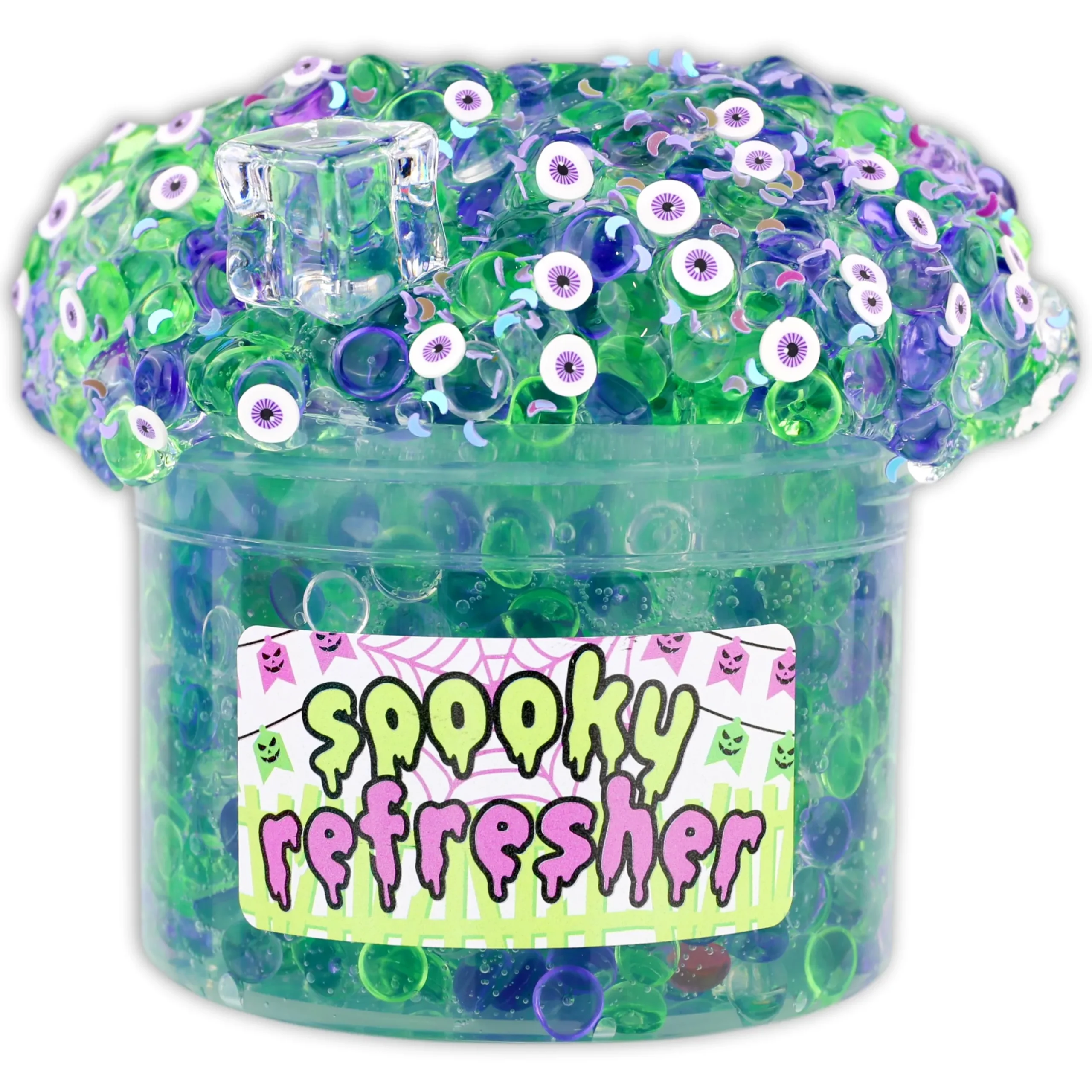Clear Base Slime|Beaded Slime>Dope Slime Spooky Refresher