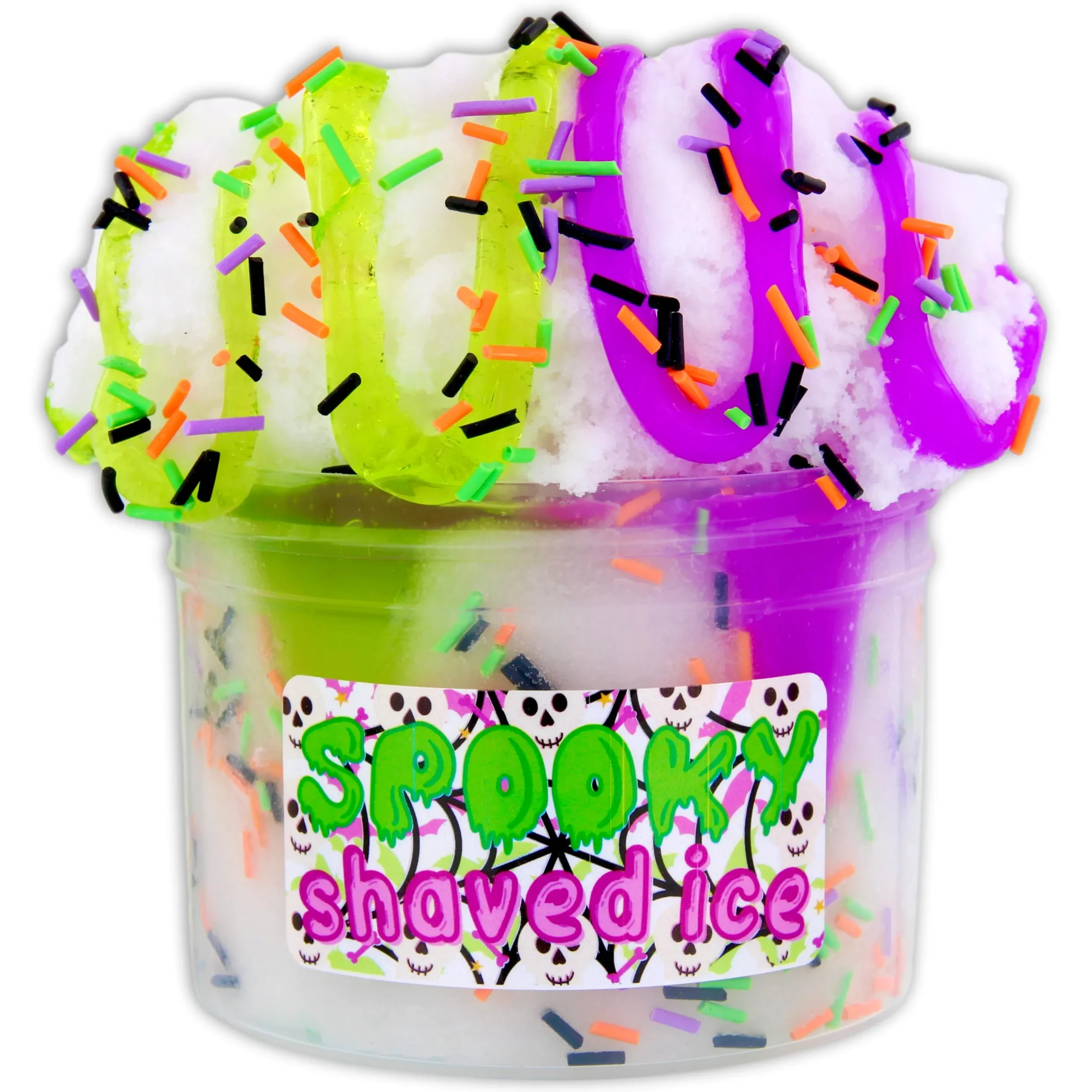 Clear Base Slime>Dope Slime Spooky Shaved Ice