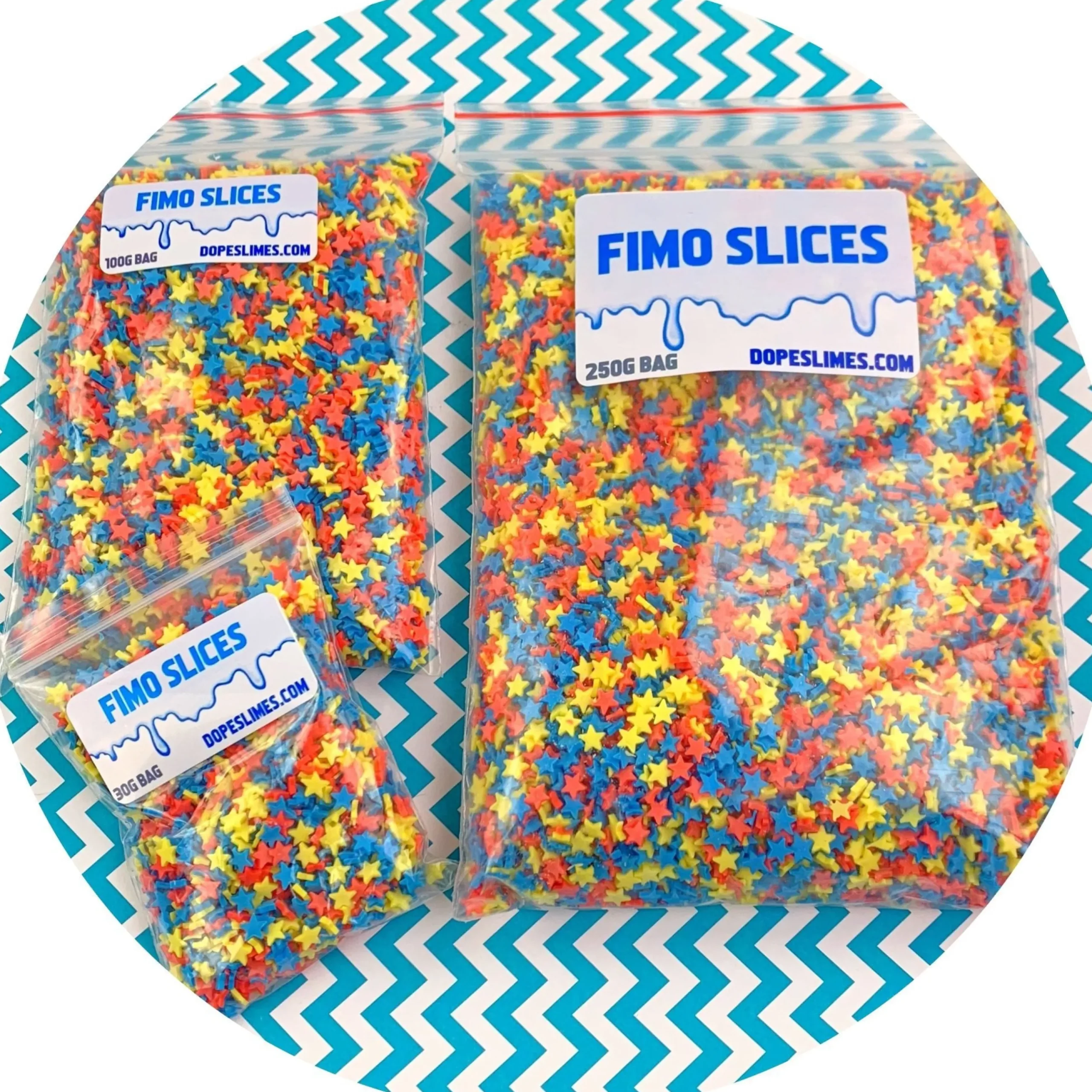 Slime Fimo Slices|Slime Sprinkles>Dope Slime Star Sprinkles V2