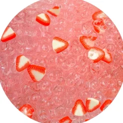 Clear Base Slime|Beaded Slime>Dope Slime Strawberry Açaí Refresher
