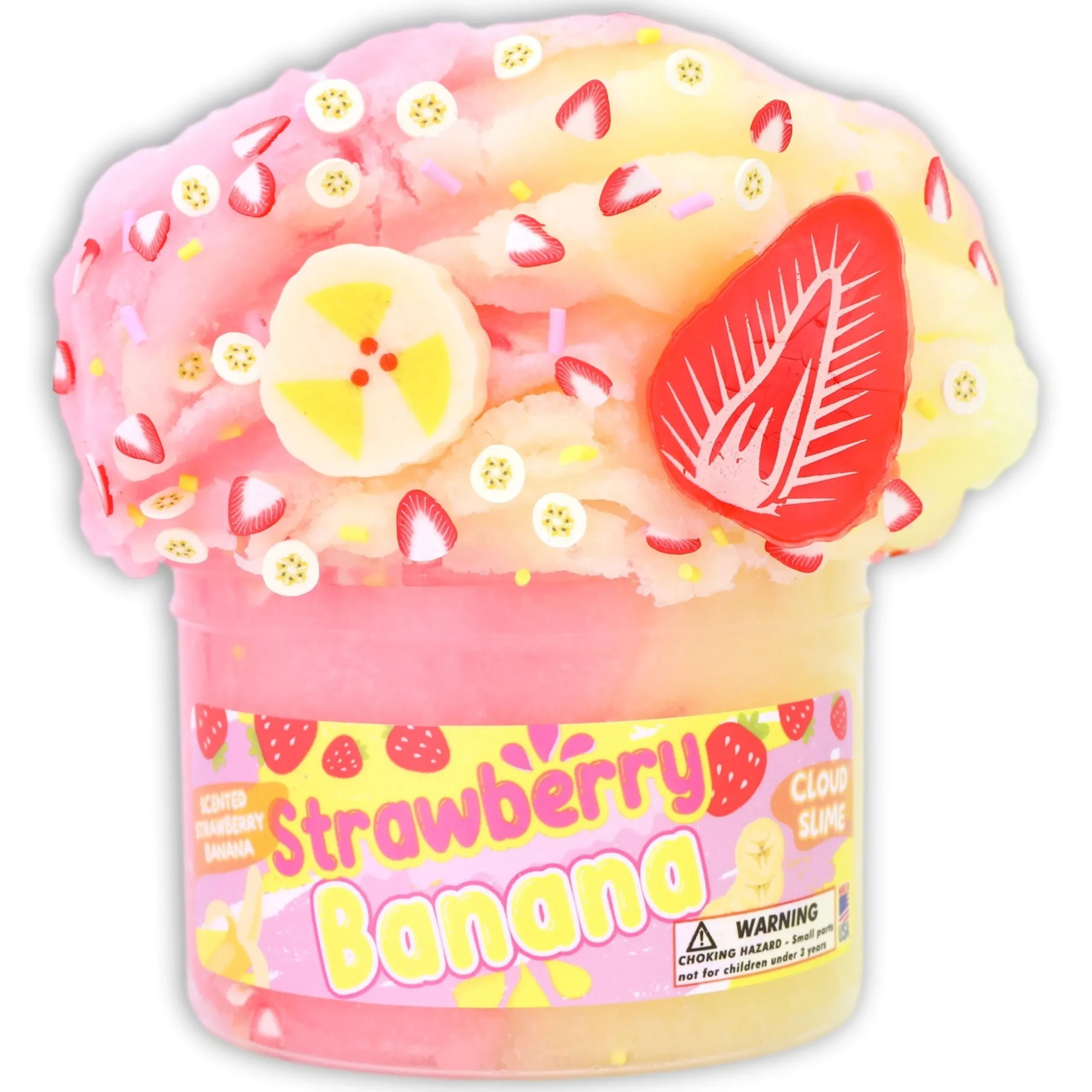 Cloud Slime>Dope Slime Strawberry Banana
