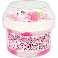 Cloud Slime|Unique Textured Slime>Dope Slime Strawberry Cow