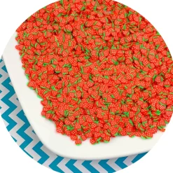 Slime Fimo Slices>Dope Slime Strawberry Fimo Slices