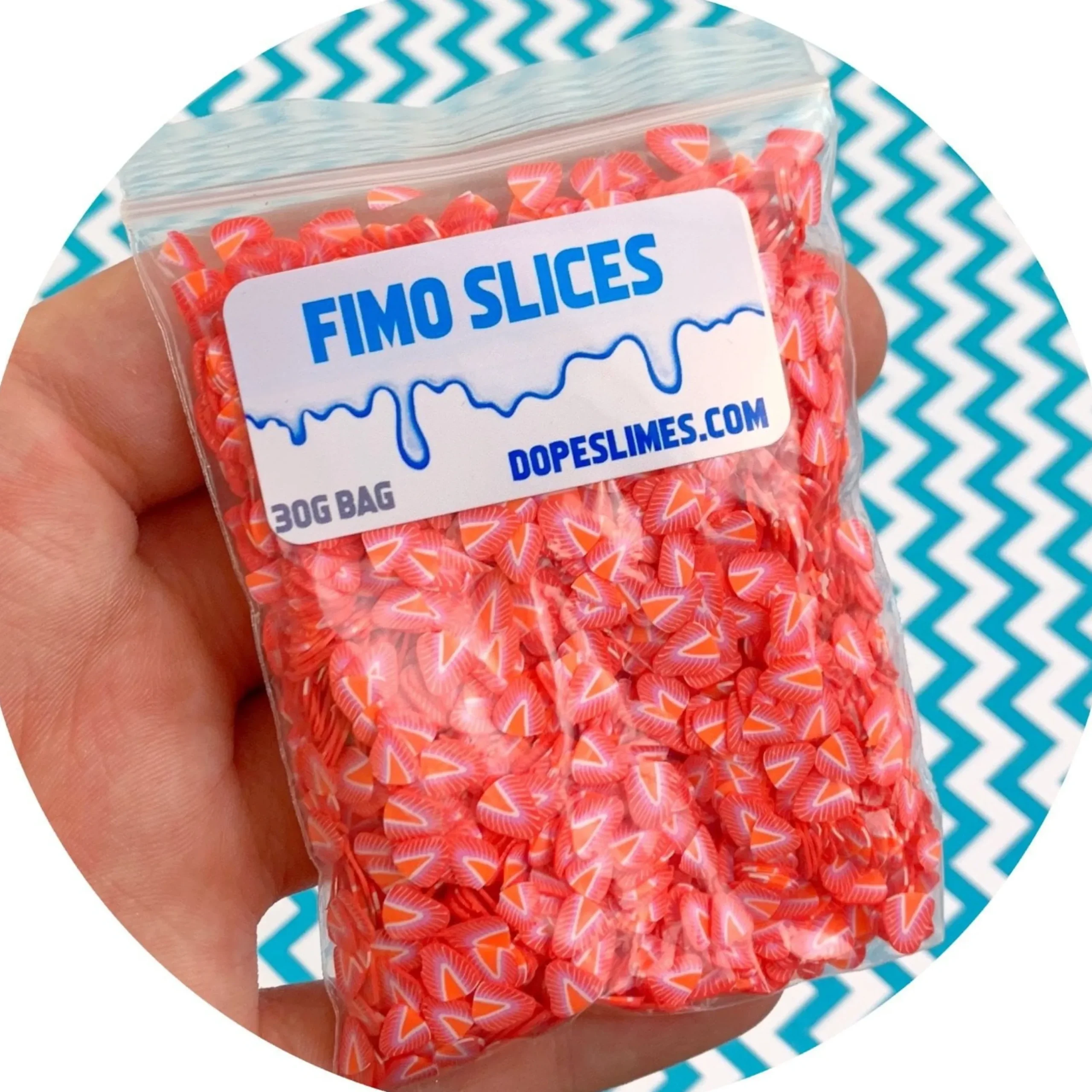 Slime Fimo Slices>Dope Slime Strawberry Fimo Slices V2
