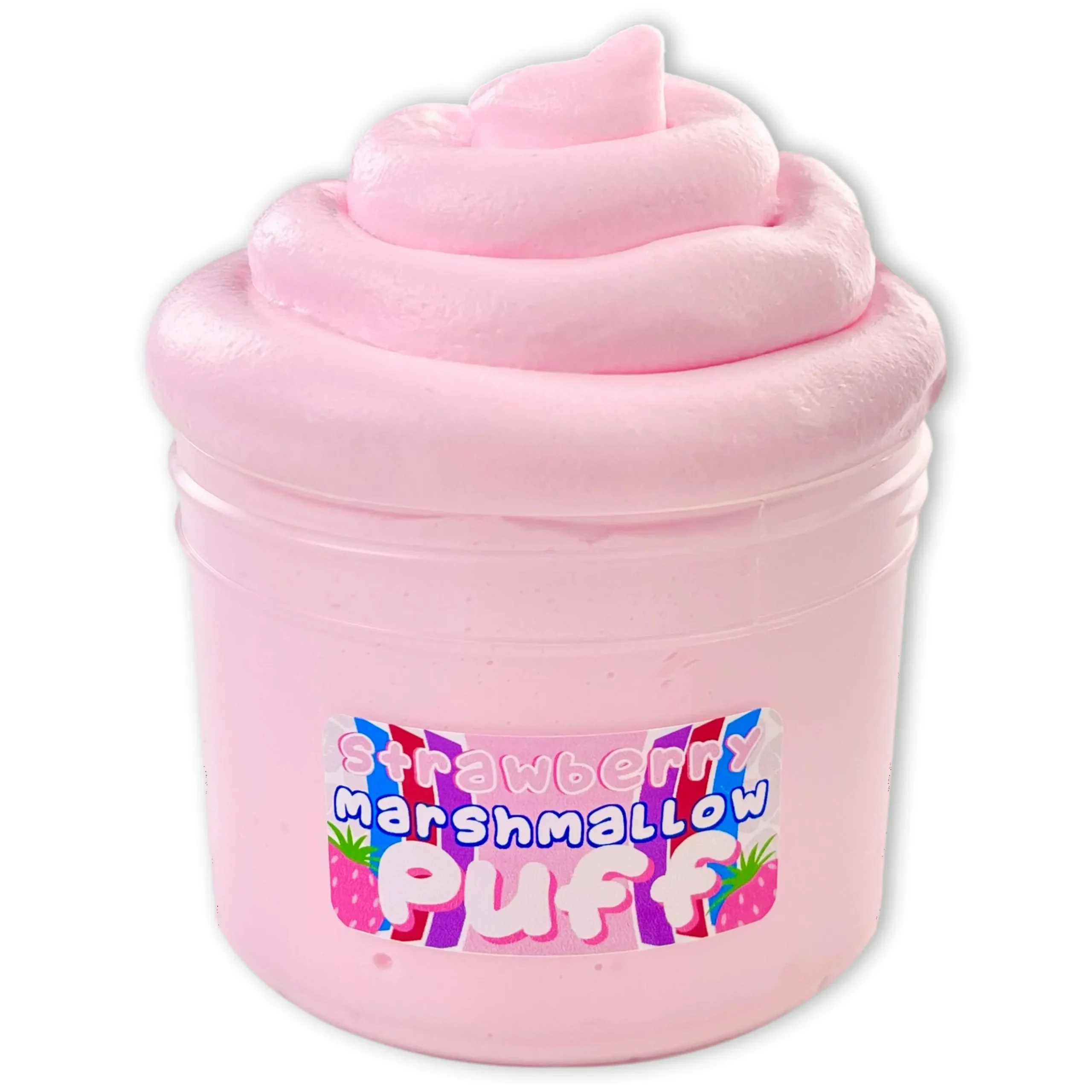 Butter Slime>Dope Slime Strawberry Marshmallow Puff