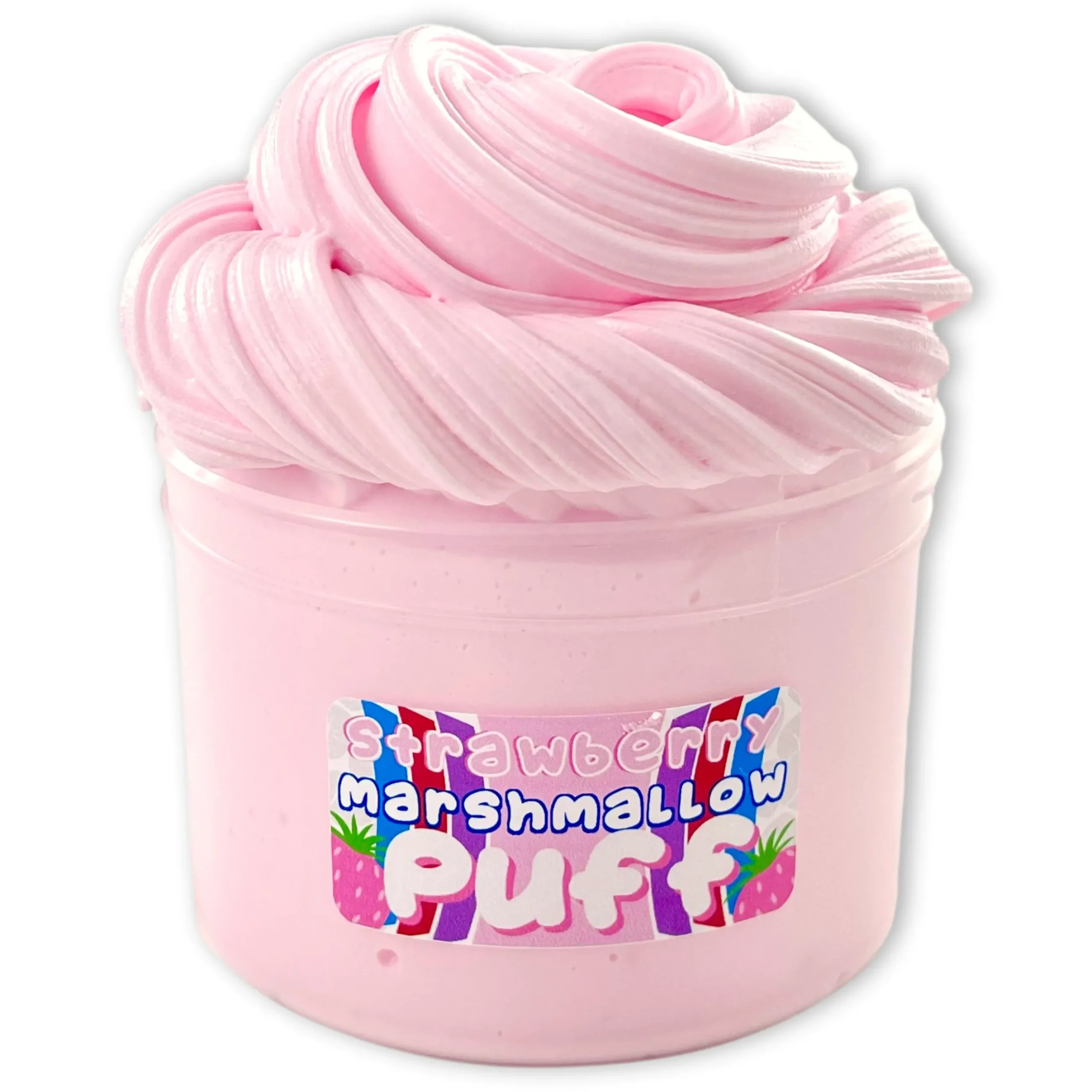 Butter Slime>Dope Slime Strawberry Marshmallow Puff