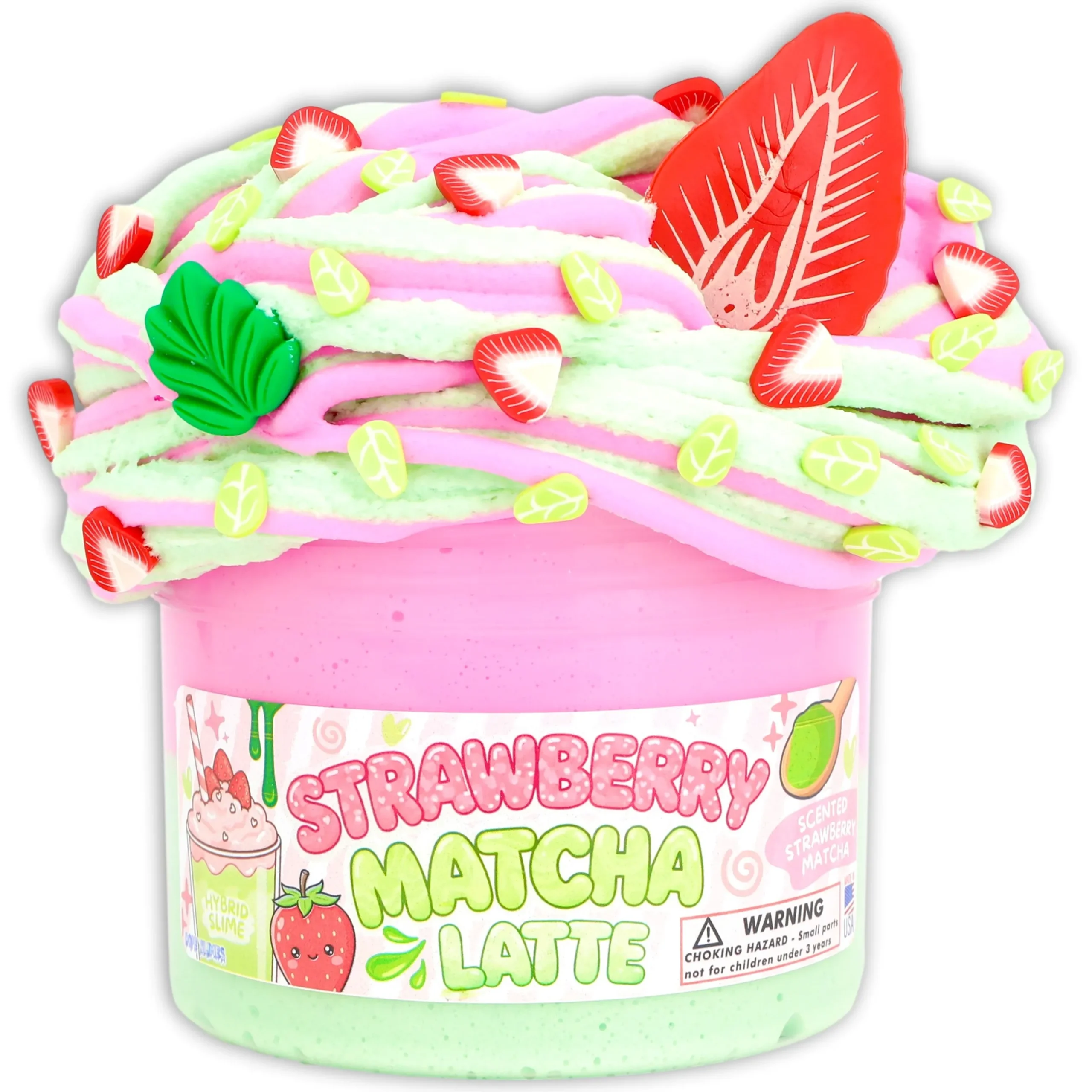 Butter Slime|Restock>Dope Slime Strawberry Matcha Latte