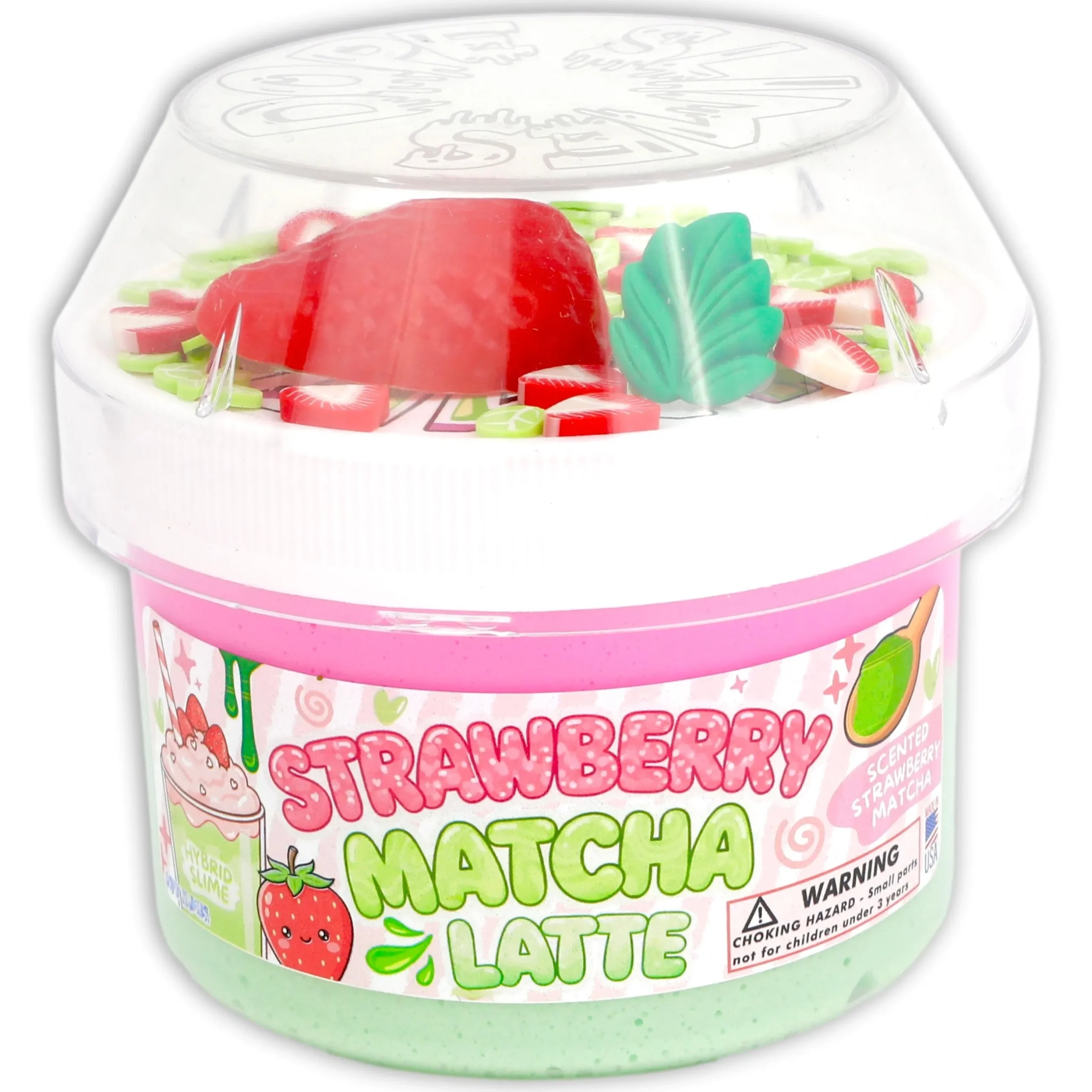 Butter Slime|Restock>Dope Slime Strawberry Matcha Latte