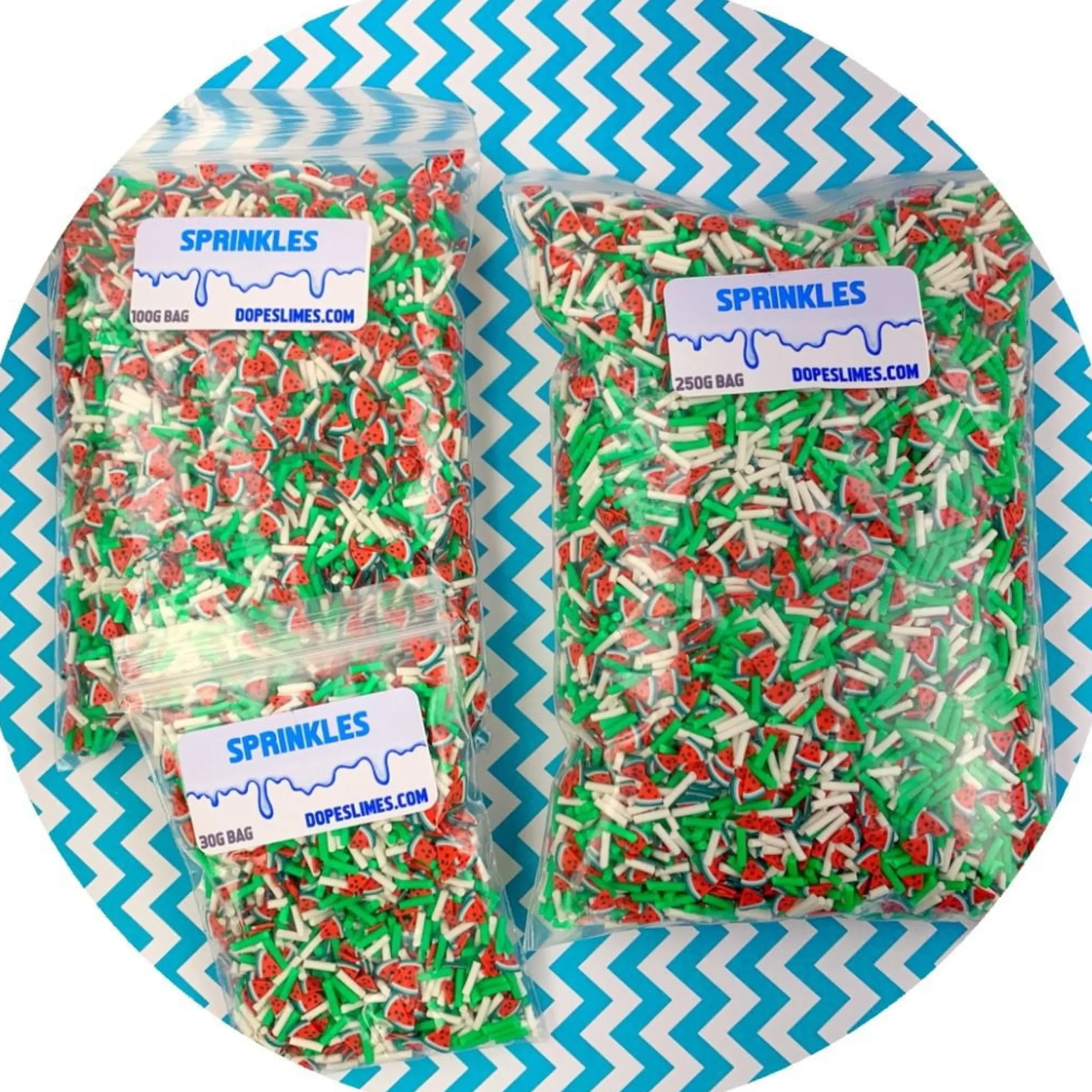Slime Sprinkles>Dope Slime Watermelon Explosion Sprinkle Mix