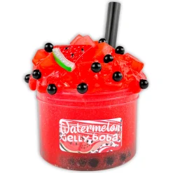 Clear Base Slime>Dope Slime Watermelon Jelly Boba